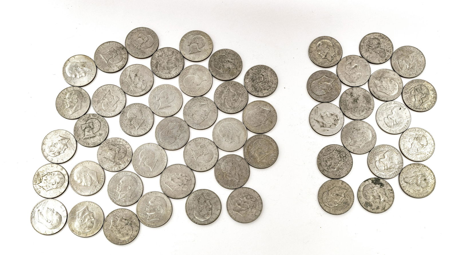 U.S. EISENHOWER DOLLARS, 1971-1978, 52 PCS (1 of 1)