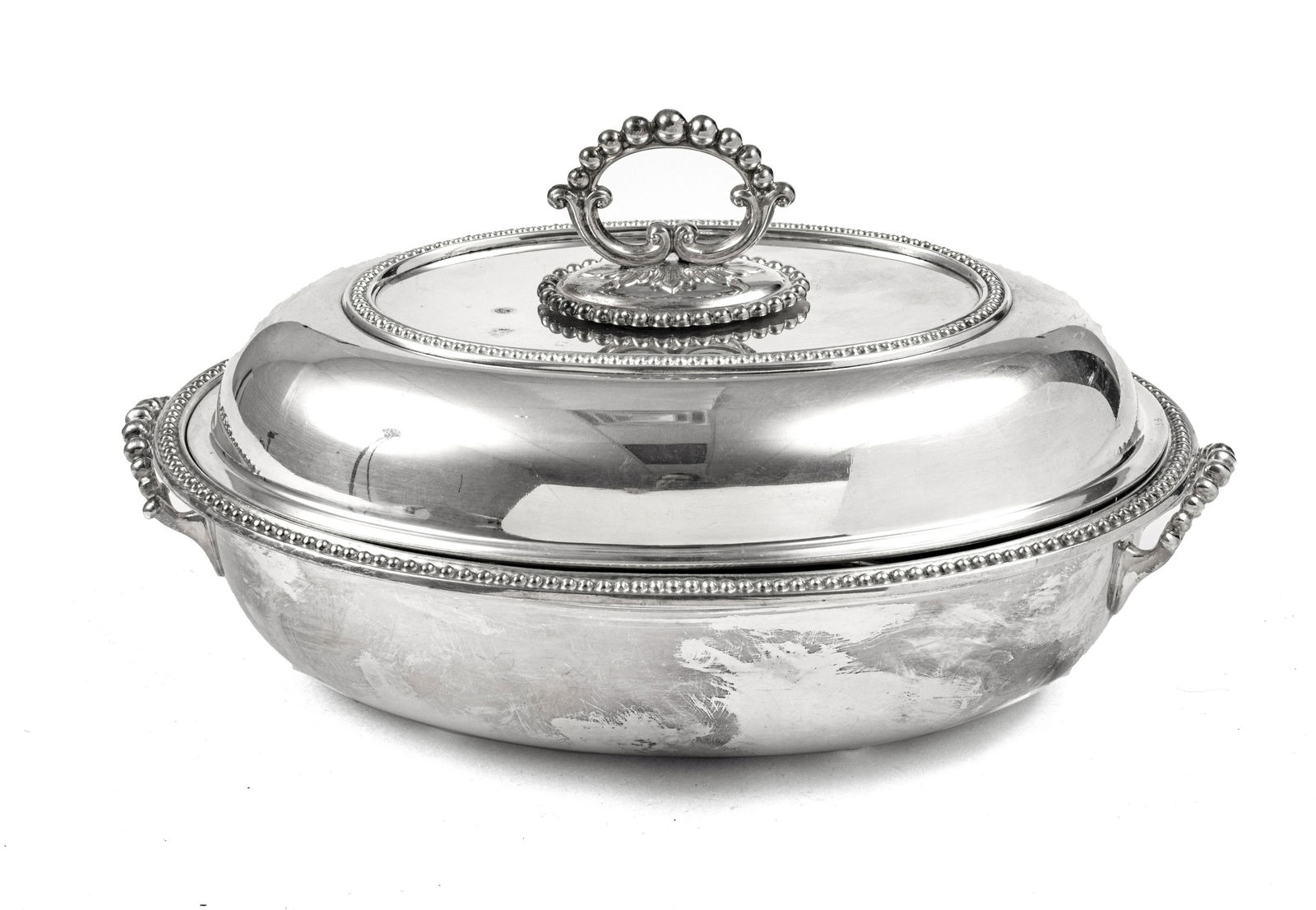 MAPPIN & WEBB PRINCESS PLATE SERVING DISH: MAPPIN & WEBB PRINCESS PLATE SERVING DISH, HOT WATER BASE W 7.5" L 10.5" Oval serving dish with insert (for hot water base). Also cover. This is one serving dish in three pieces.From a Dakota Circle,