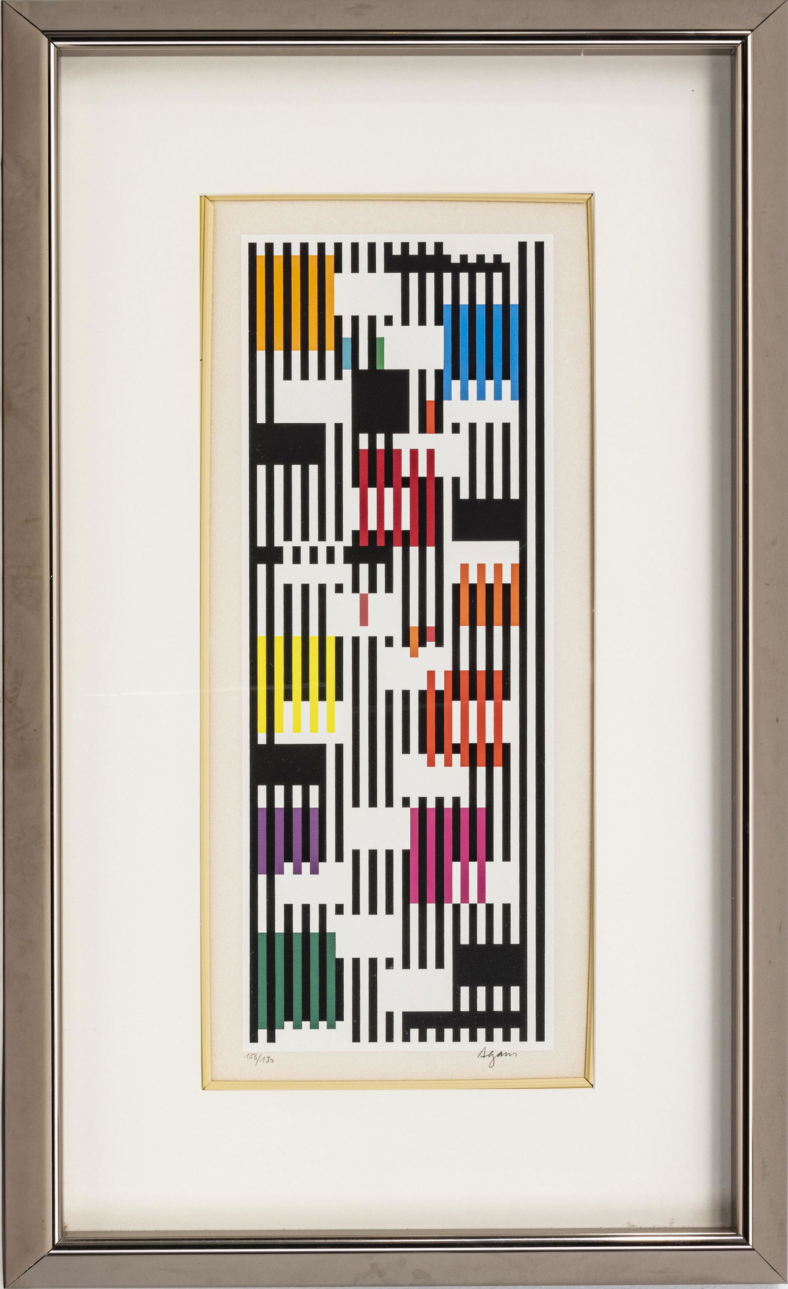 YAACOV AGAM SCREENPRINT IN COLORS ON WOVE PAPER (1 of 3)