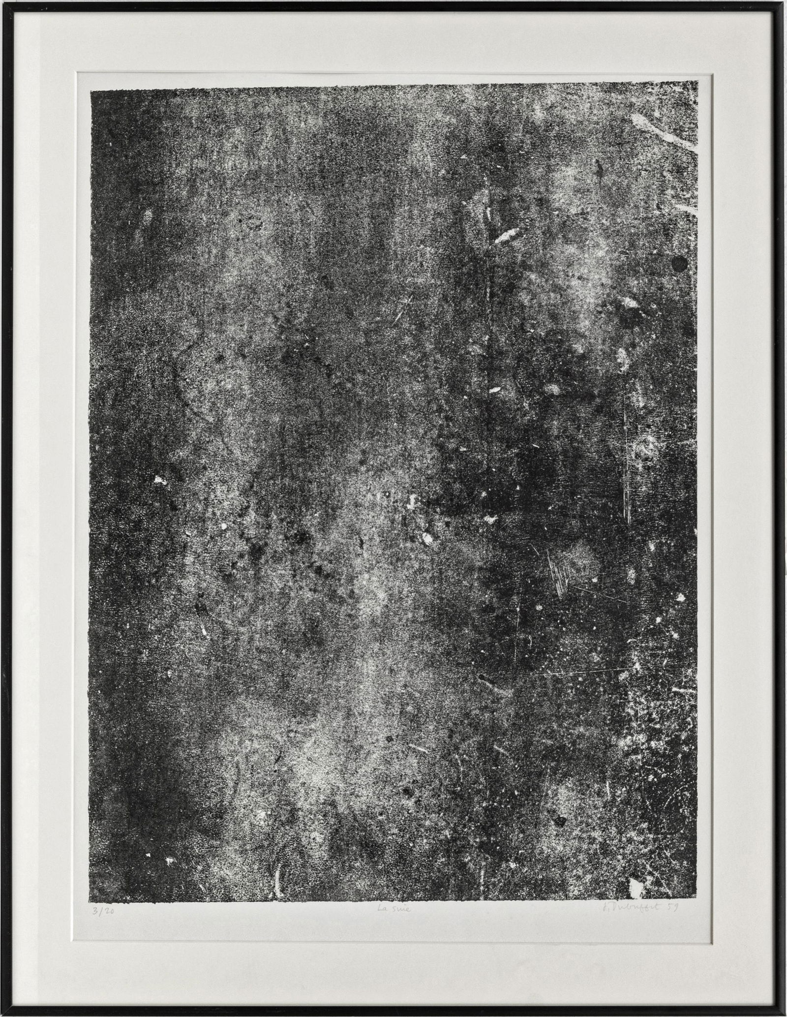 JEAN DUBUFFET LITHOGRAPH ON PAPER, 1959, LA SUIE (1 of 5)