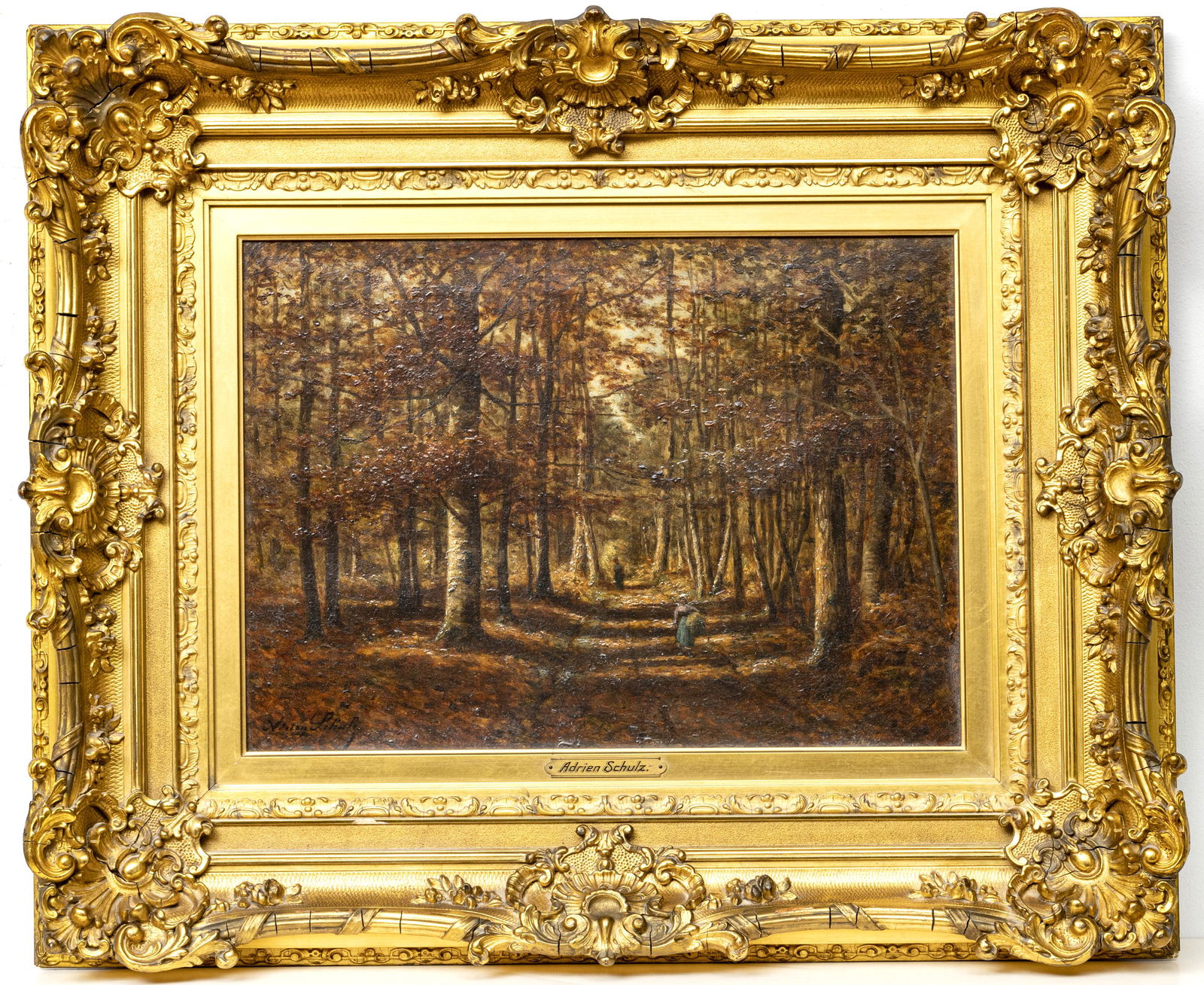 ADRIEN SCHULZ "WOODS OF FONTAINEBLEAU IN NOVEMBER" (1 of 3)