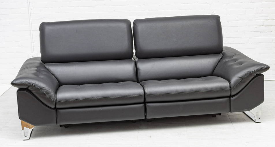 Roche Bobois Co. Two Section Leather Recliner