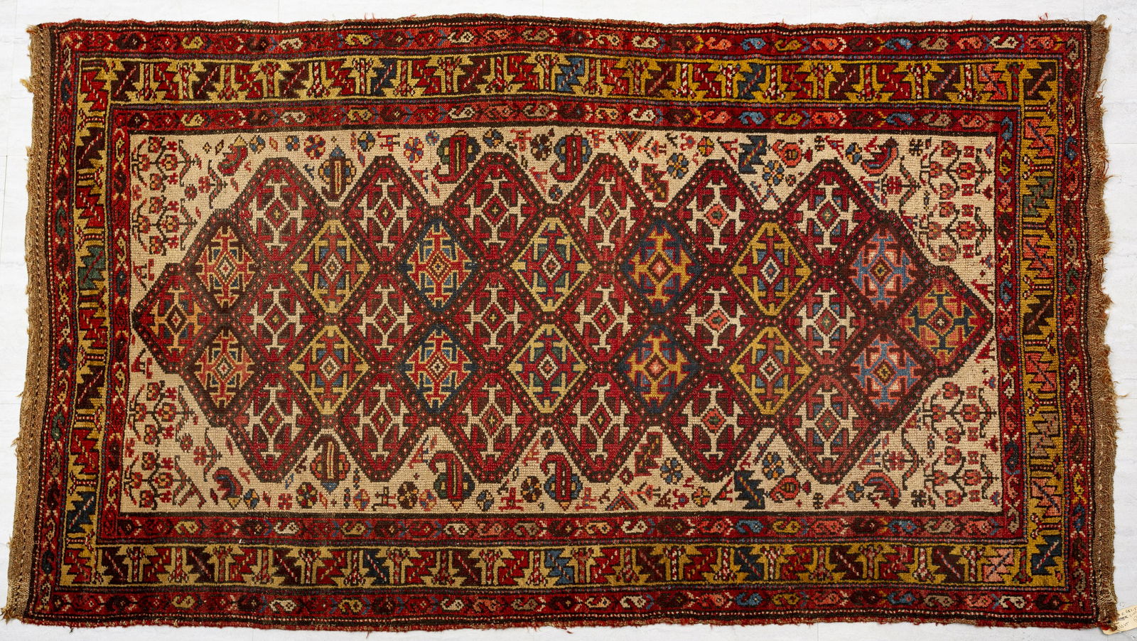 ANTIQUE KURDISH HANDWOVEN WOOL RUG (1 of 2)