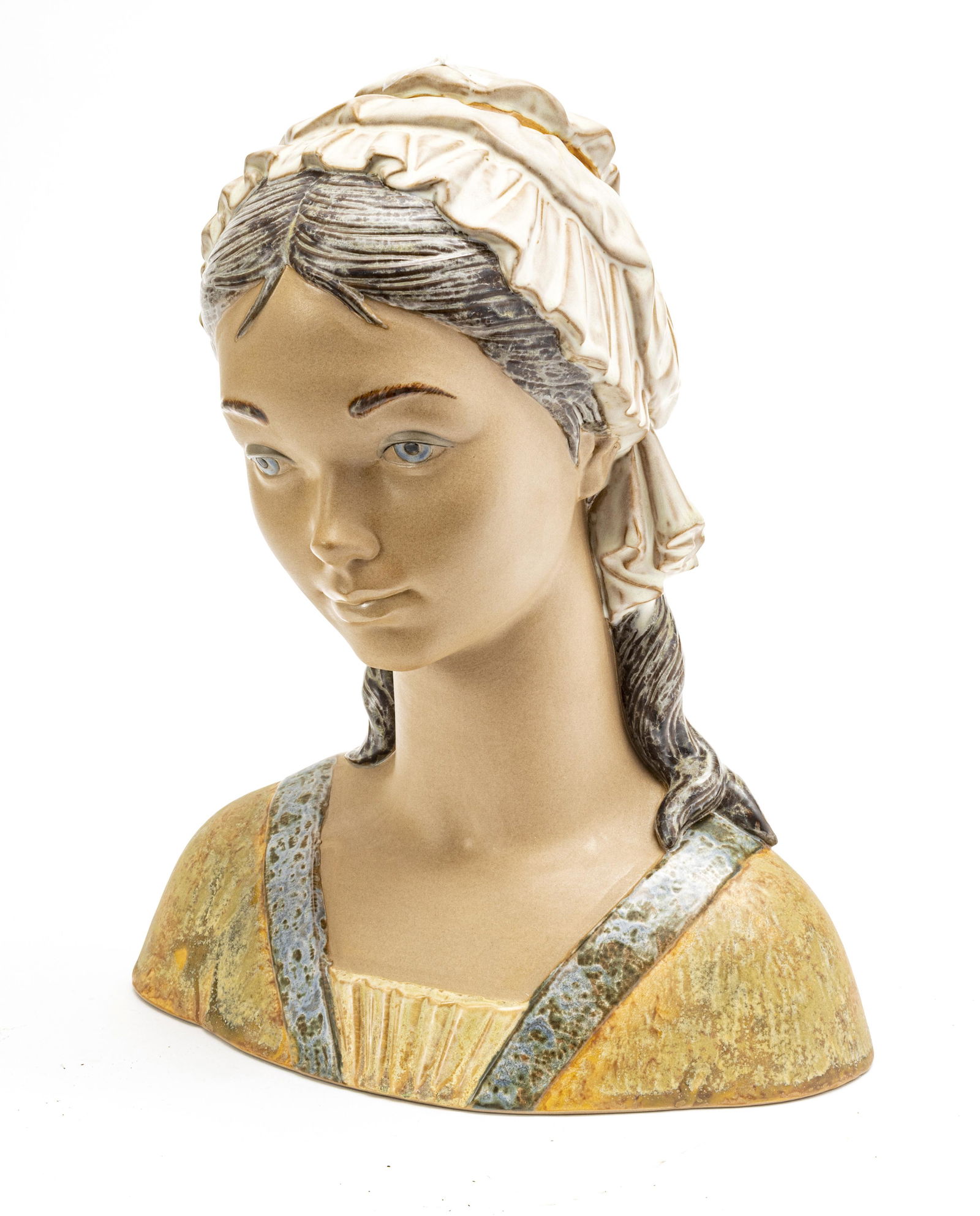 LLADRO GRES BUST, YOUNG MAIDEN (1 of 3)
