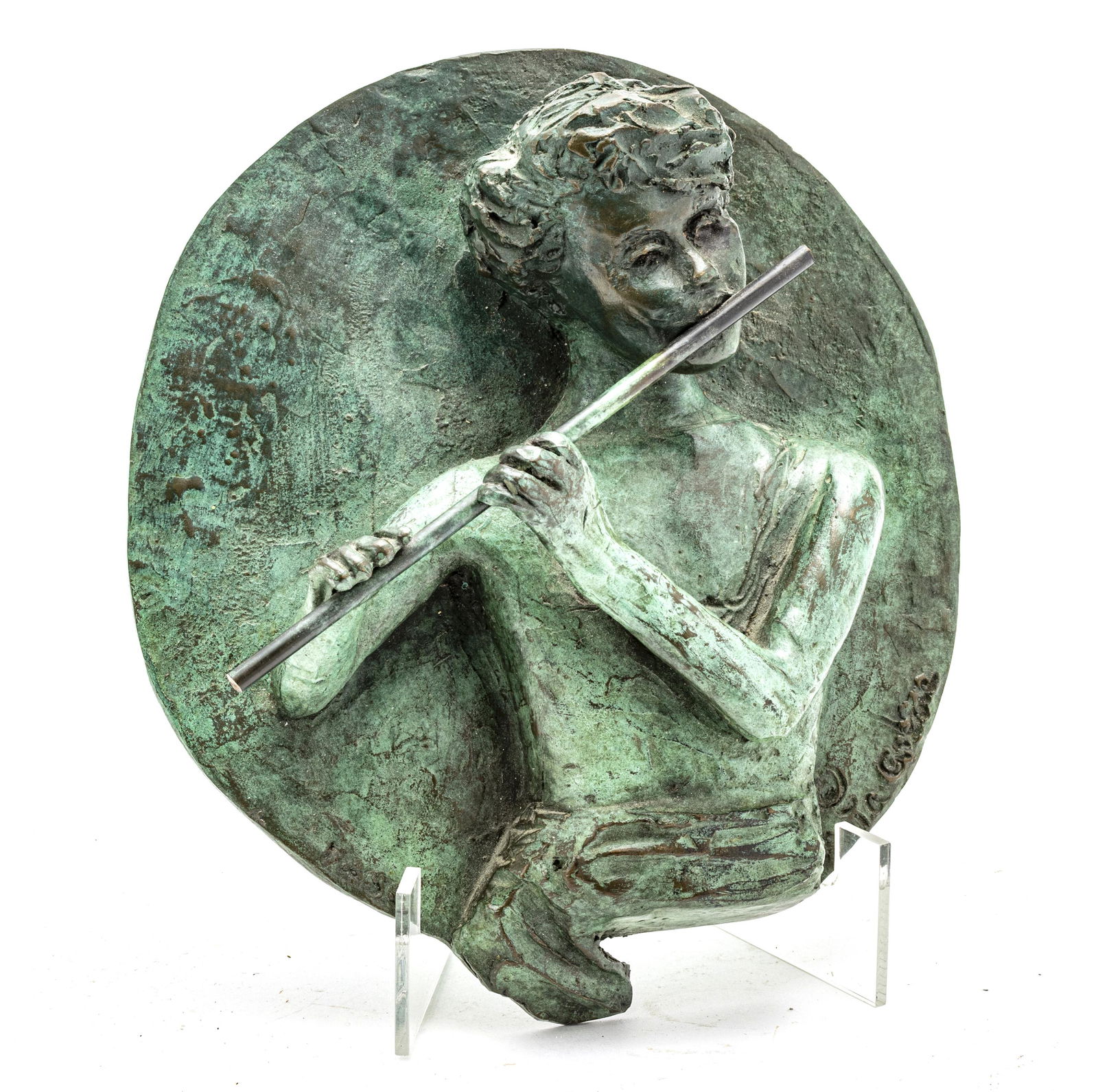 RITA GREVE (MICHIGAN, 20TH C) BRONZE SCULPTURE (1 of 2)