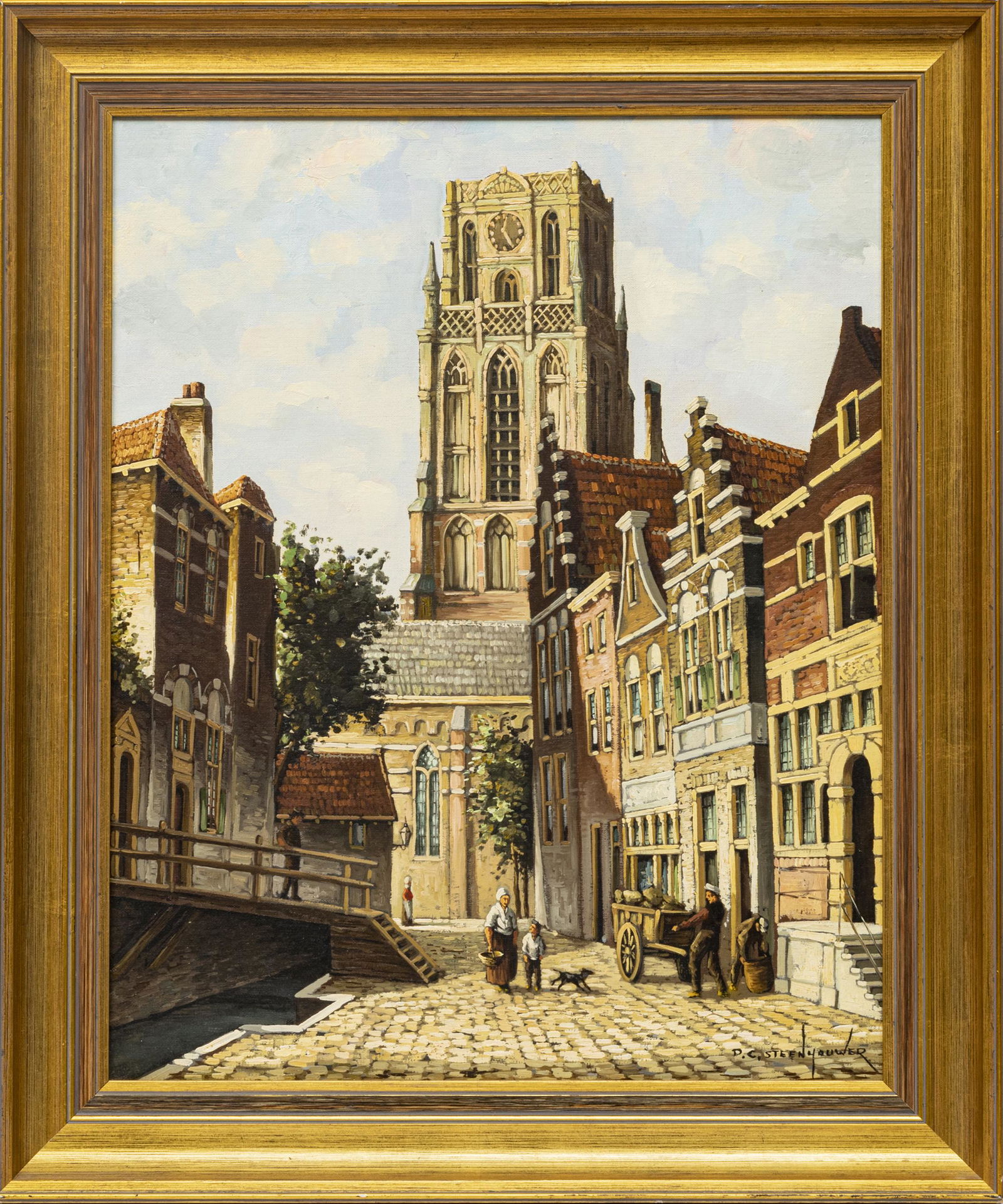 P. C. STEENHOUWER, DELFT STREET SCENE (1 of 3)