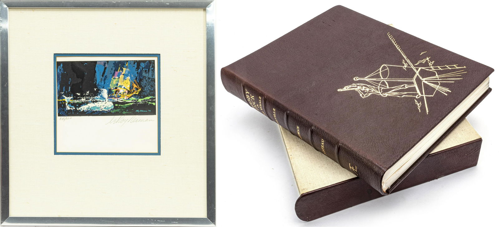 LEROY NEIMAN LIMITED EDITION BOOK, "MOBY DICK" (1 of 10)