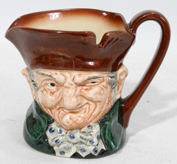 ROYAL DOULTON 'A WINKING OLD CHARLIE' TOBY MUG: ROYAL DOULTON 'A WINKING OLD CHARLIE' TOBY MUG, H 3 1/2":