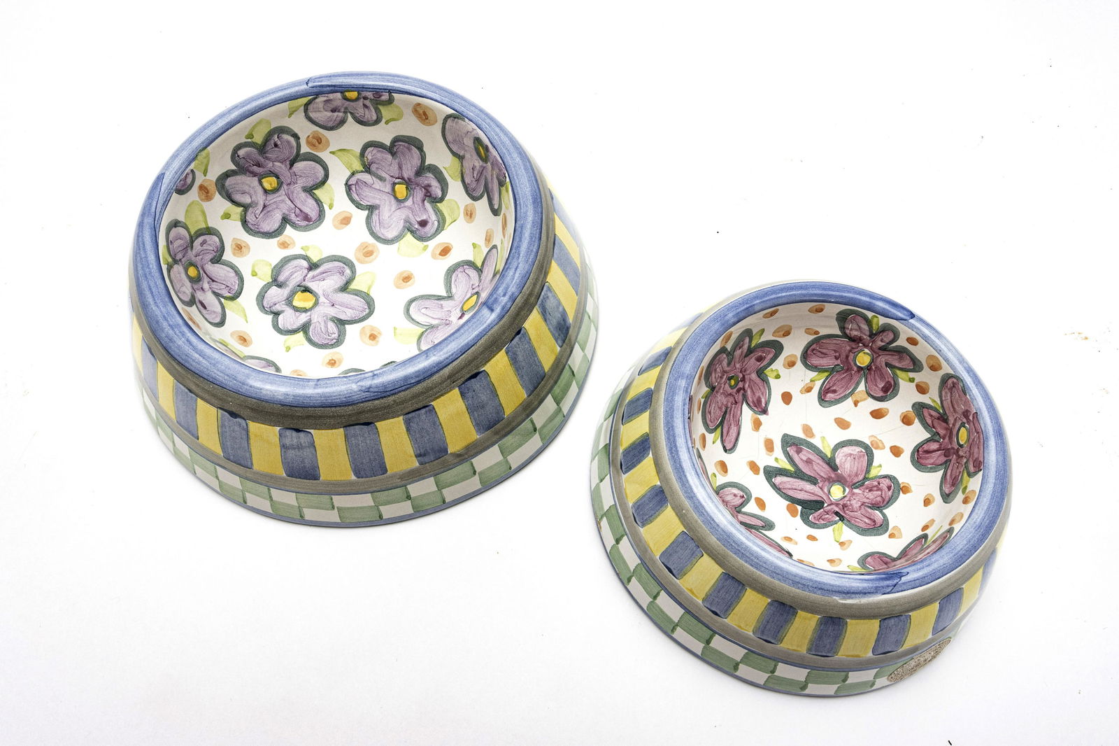 MACKENZIE-CHILDS (AMERICAN) DOG BOWLS (1 of 3)