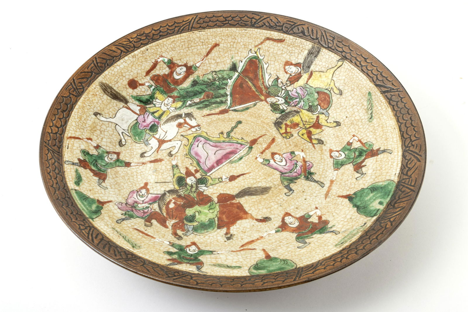 CHINESE SATOW WARE CERAMIC CHARGER (1 of 1)