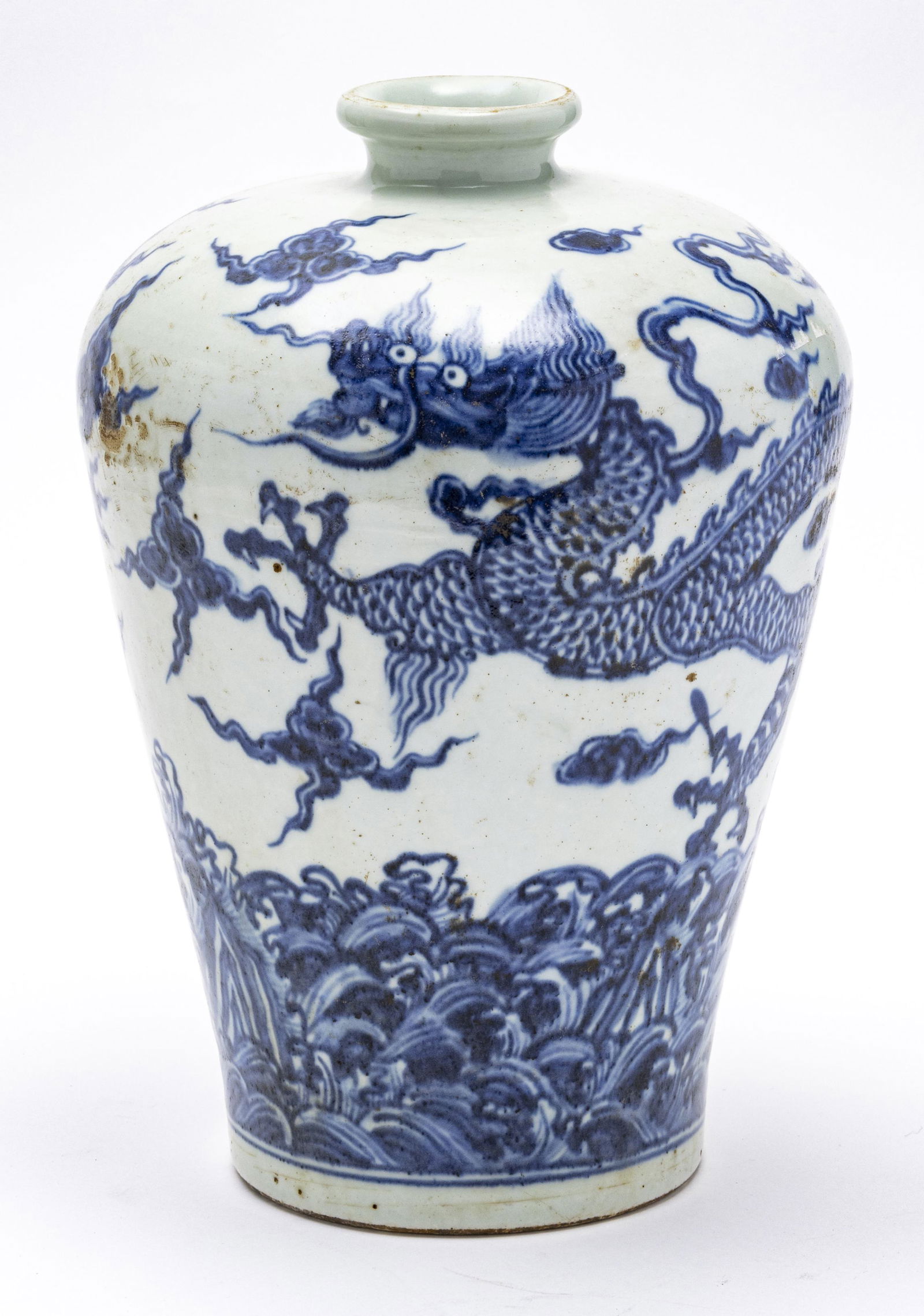 CHINESE BLUE & WHITE PORCELAIN VASE (1 of 4)