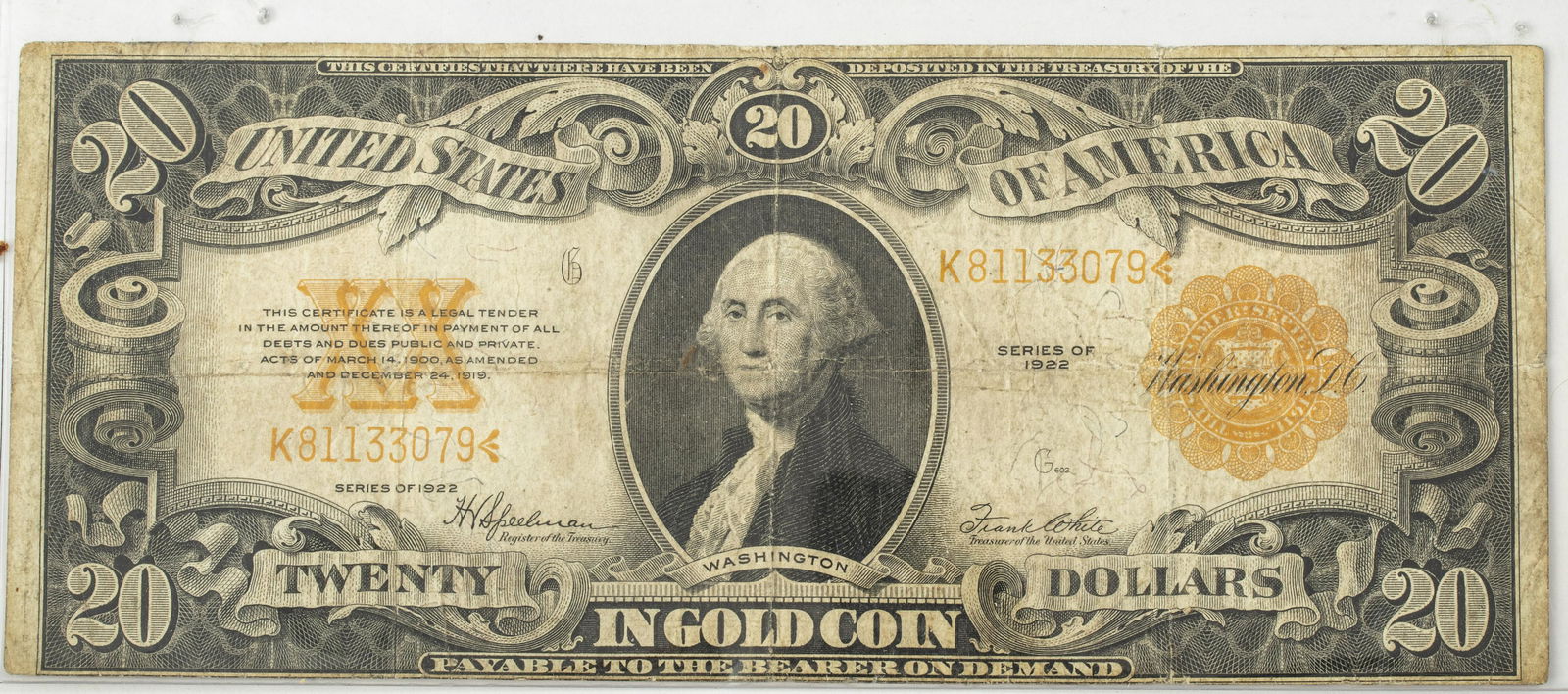20 DOLLAR 'IN GOLD COIN' CURRENCY (1 of 2)