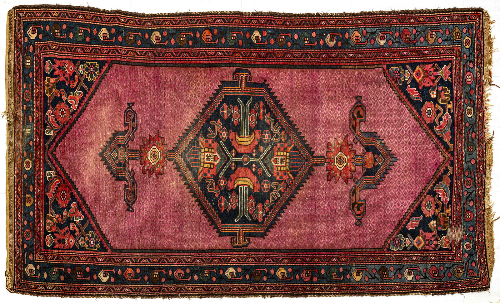 PERSIAN HAMADAN HANDWOVEN WOOL RUG (1 of 3)