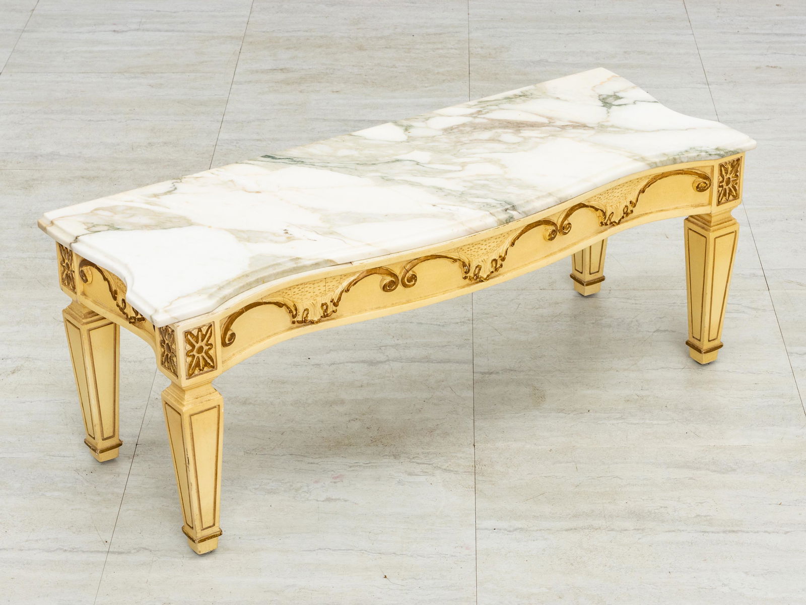 FRENCH PROVINCIAL STYLE MIRROR & MARBLE TOP BASE, 2 (1 of 4)