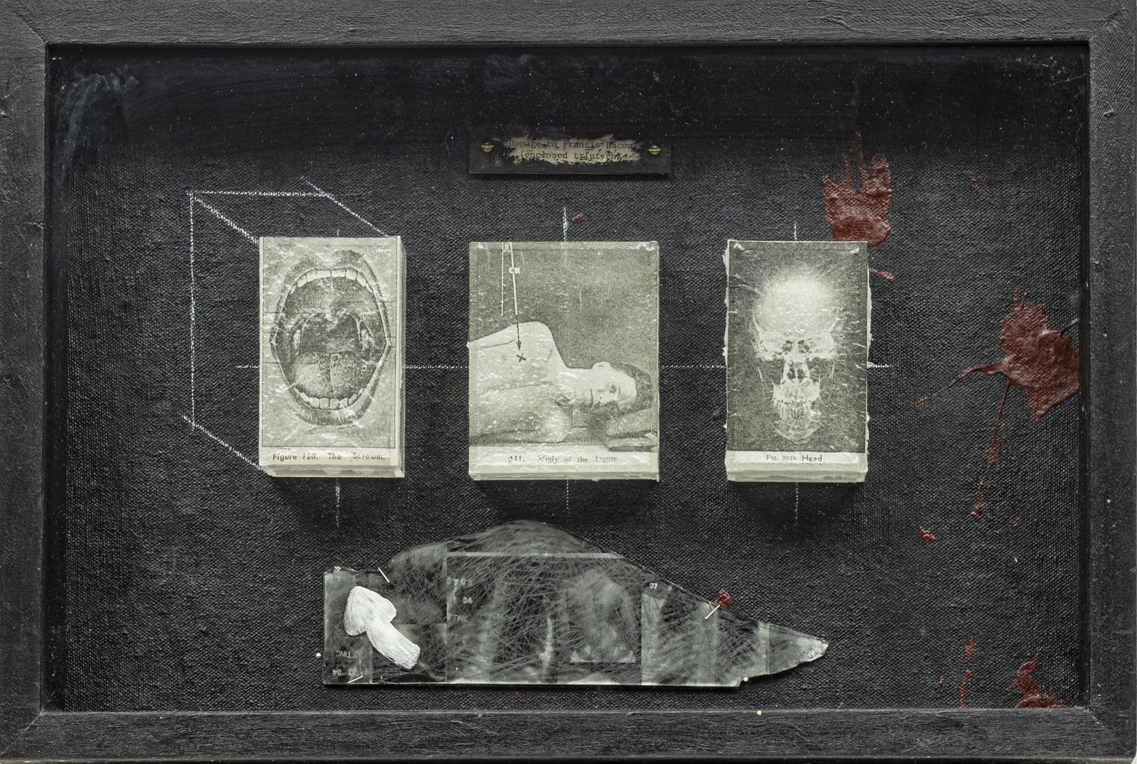 BRIAN SCHORN (AMERICAN 20TH C.) TRIPTYCH, H 11 1/2", W (1 of 5)