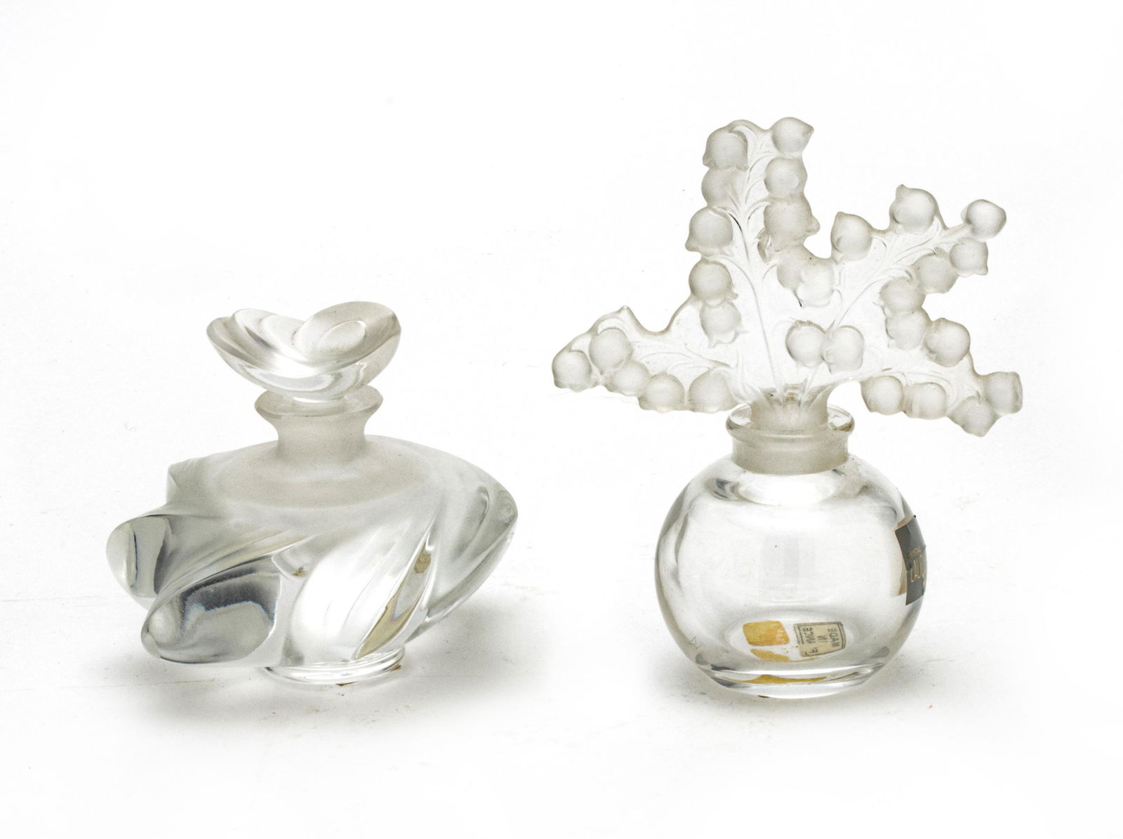 LALIQUE 'SAMOA' & 'CLAIRFONTAINE' FROSTED CRYSTAL (1 of 3)