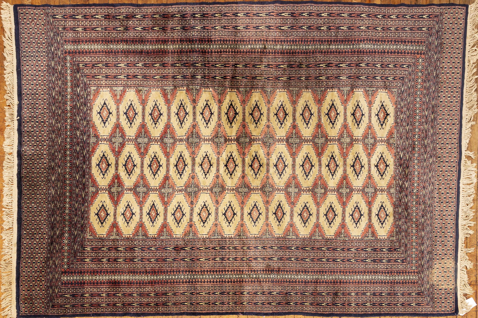PERSIAN BOKHARA HANDWOVEN WOOL RUG (1 of 2)