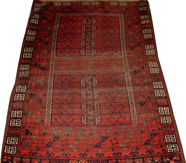 BOKHARA ORIENTAL RUG, 5' 5" X 3' 10": BOKHARA ORIENTAL RUG, 5' 5" X 3' 10": From the collection of Dr Douglas Crary, Ann Arbor, Mi.
