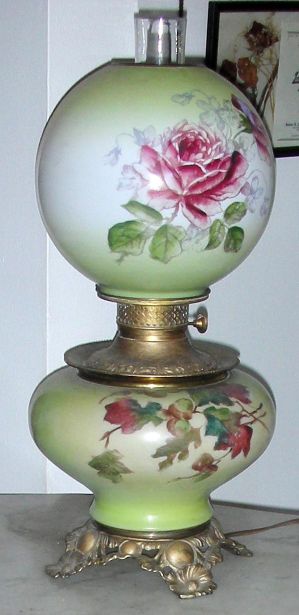 GONE WITH THE WIND PARLOR LAMP: GONE WITH THE WIND PARLOR LAMP: