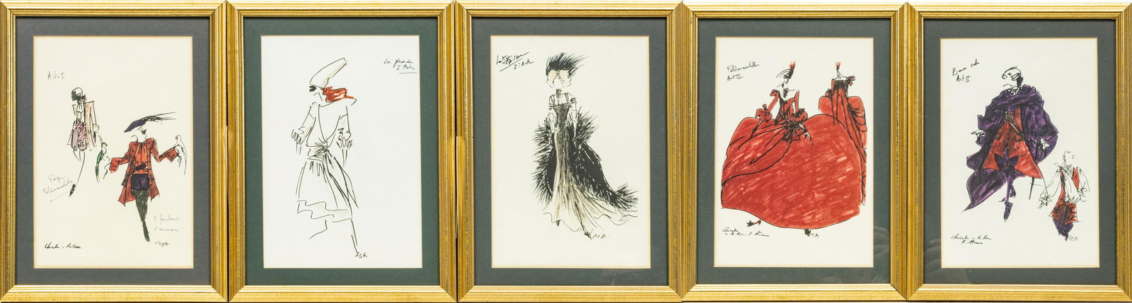 CONCORDE FRAMED MENUS FROM ROUND THE WORLD 1988 TRIP,: CONCORDE FRAMED MENUS FROM ROUND THE WORLD 1988 TRIP, FIVE H 14" W 10" FRAMED Complete menus are framed behind glass. Actual menus measure 11" x 7". Wood gilt frames. Also a silk banner printed menu f