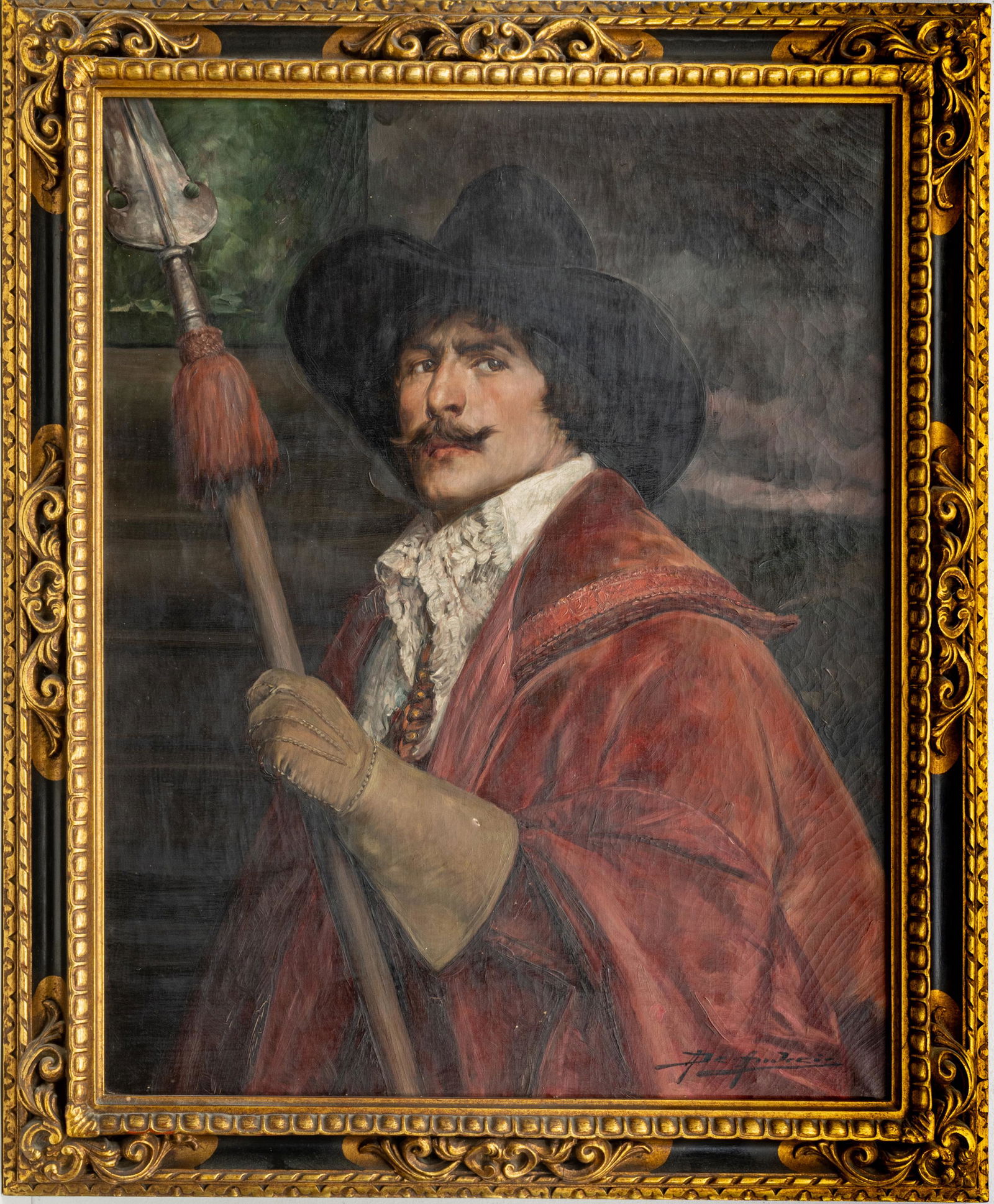 ALEX DE ANDRIES, BELGIAN 1861 - 39, OIL ON CANVAS, H (1 of 3)