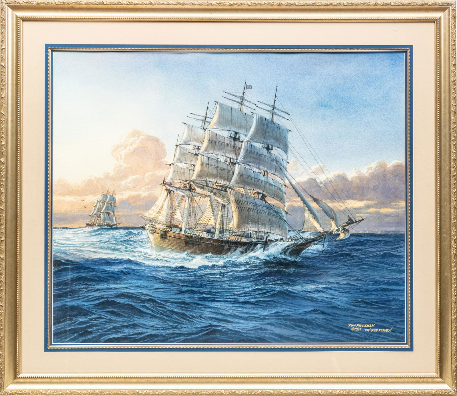 TOM FREEMAN WATERCOLOR AND GOUACHE ON PAPER 1993 H 29" (1 of 3)