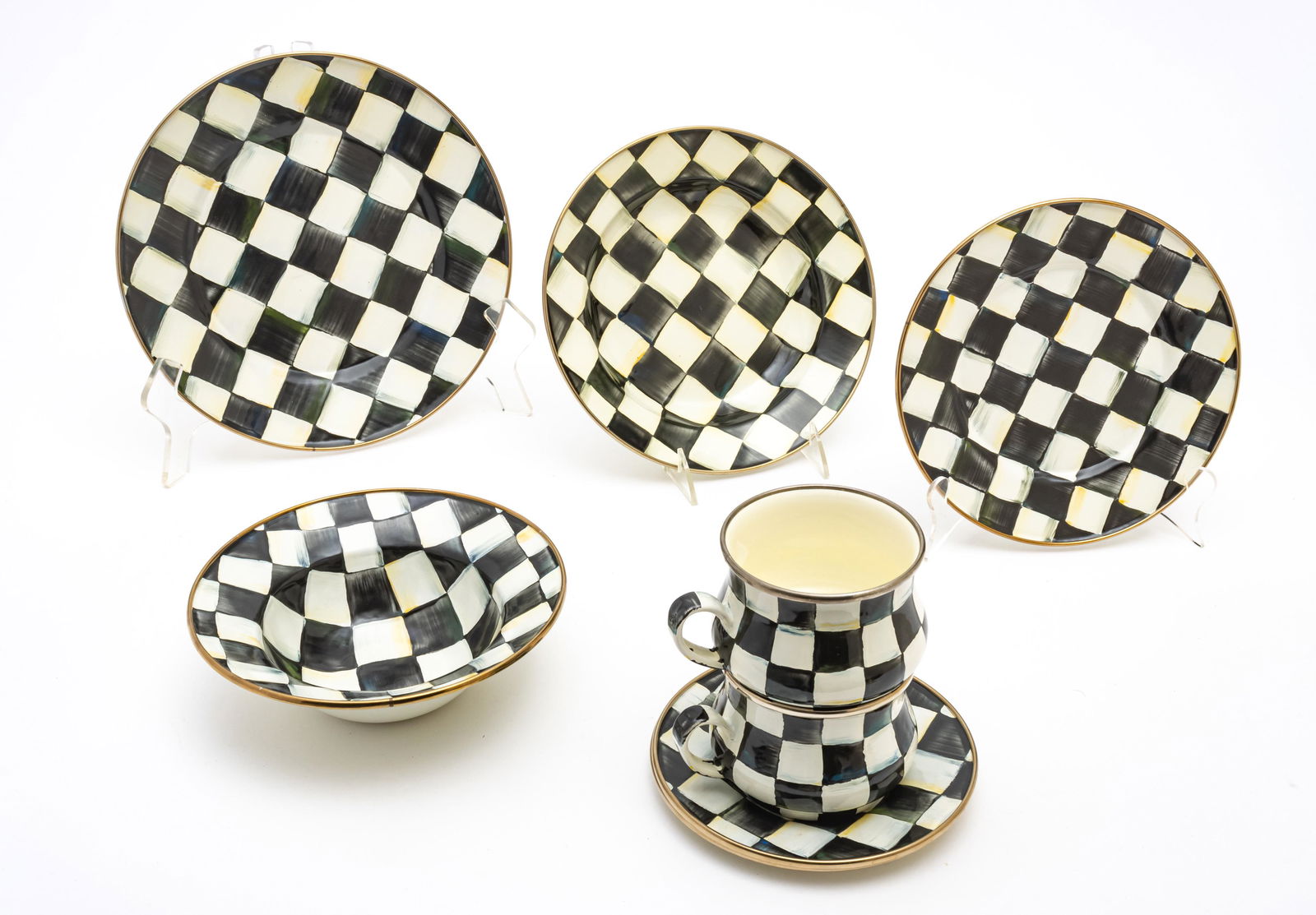 MACKENZIE-CHILDS (CO.) (AMERICAN, 1983) COURTLY CHECK (1 of 3)