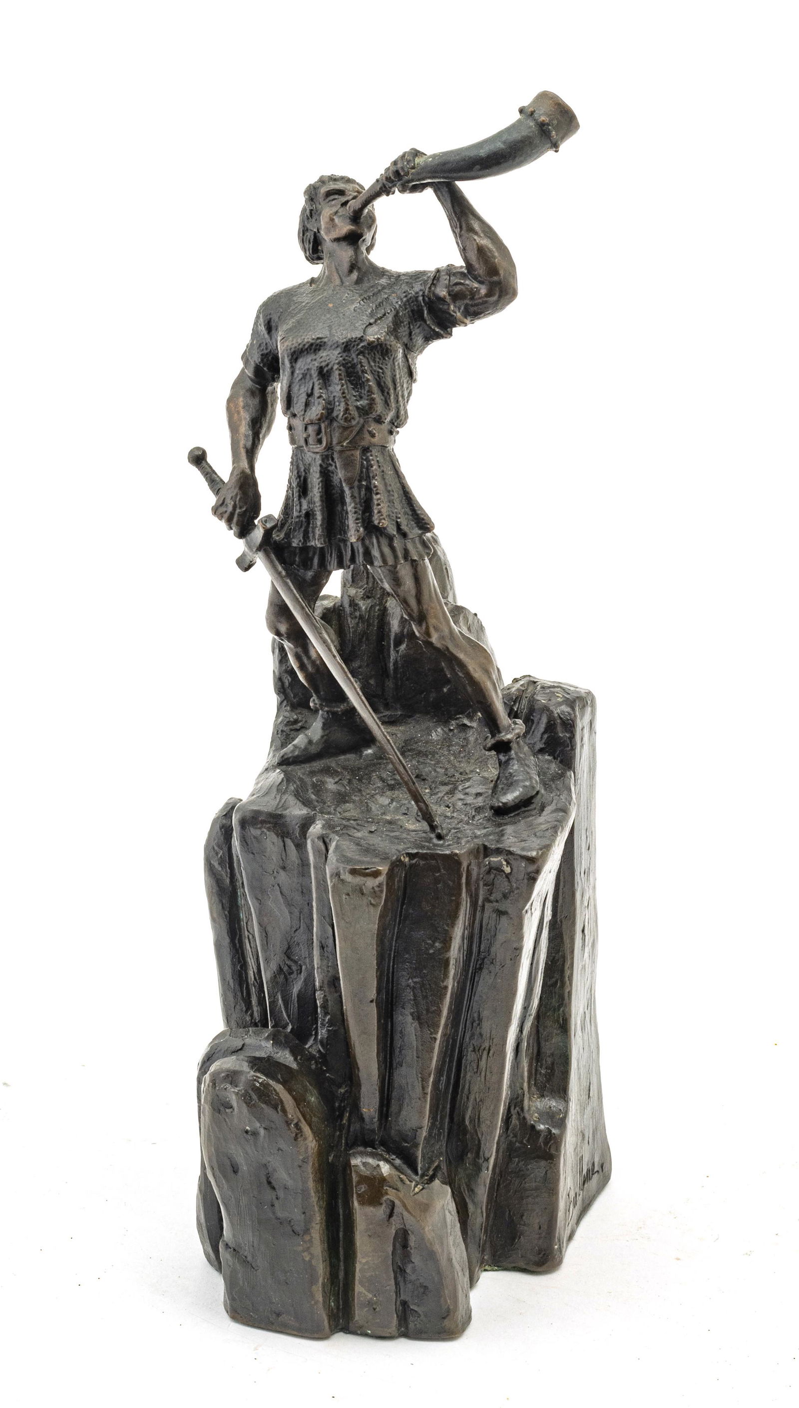 LATHROP BULLENE GAY, BRONZE, C 1900 H 9" W 3" L 4" (1 of 5)