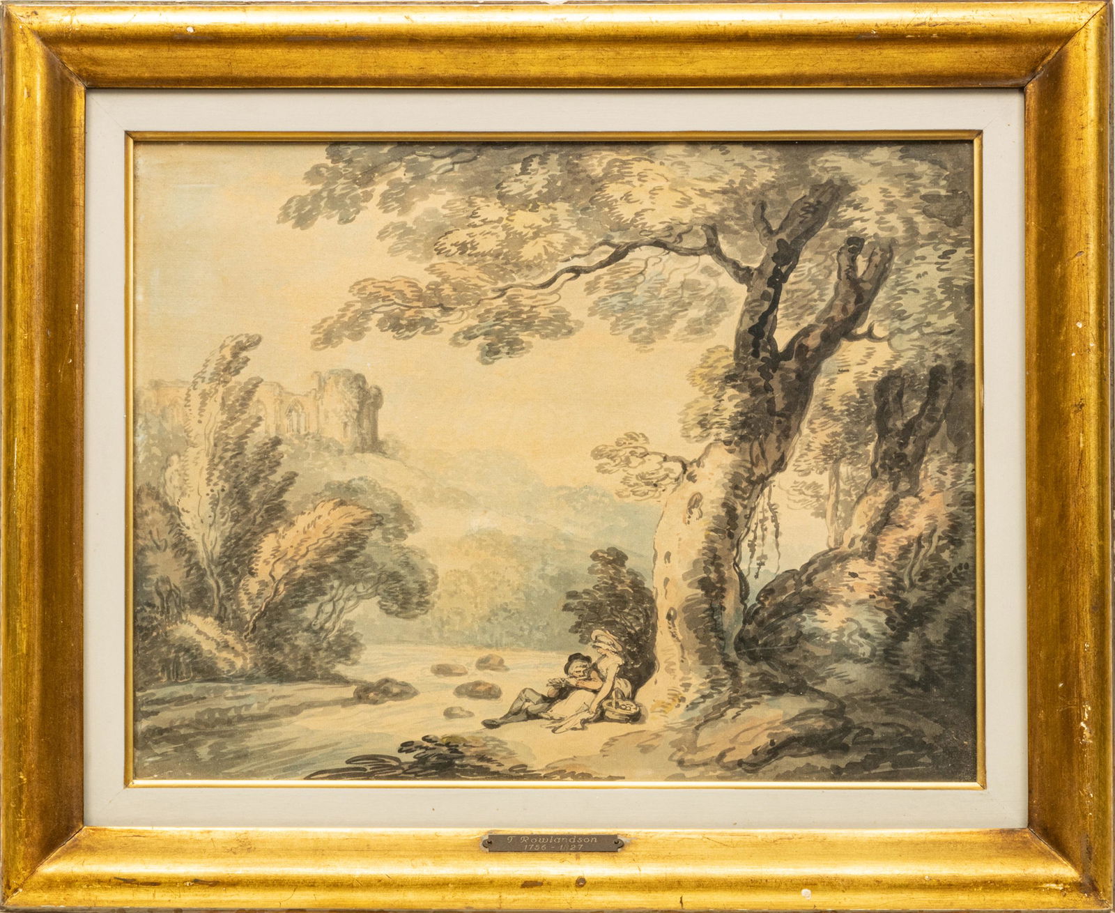 ATTR. THOMAS ROWLANDSON (BRITISH, 1756-1827) WATERCOLOR (1 of 4)