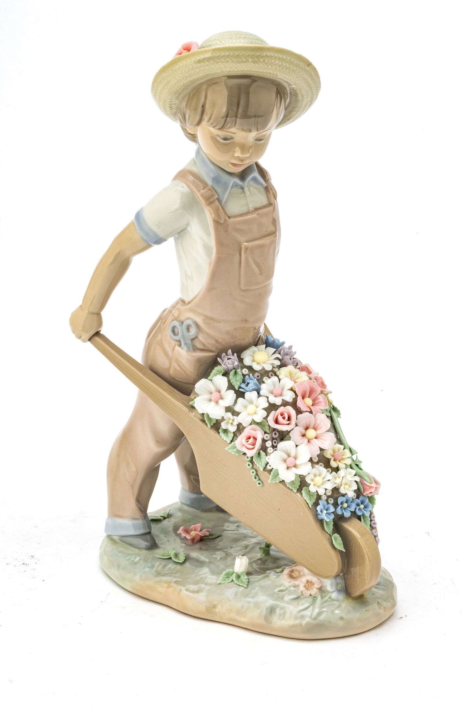 LLADRO PORCELAIN FIGURINE, "LITTLE GARDENER" (1283) (1 of 4)
