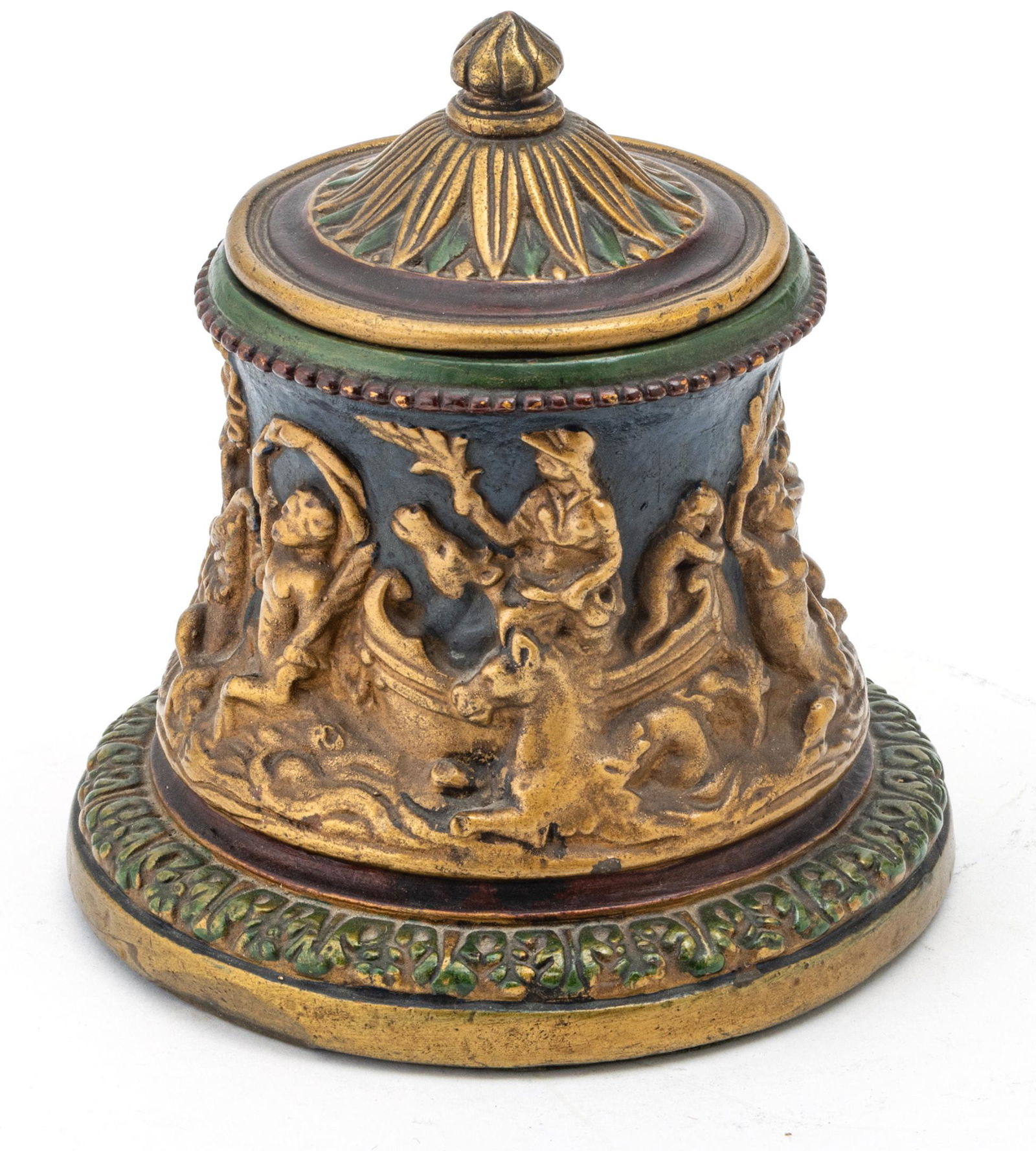 POLYCHROME AND COMPOSITION INK STAND WITH GLASS INSERT (1 of 4)