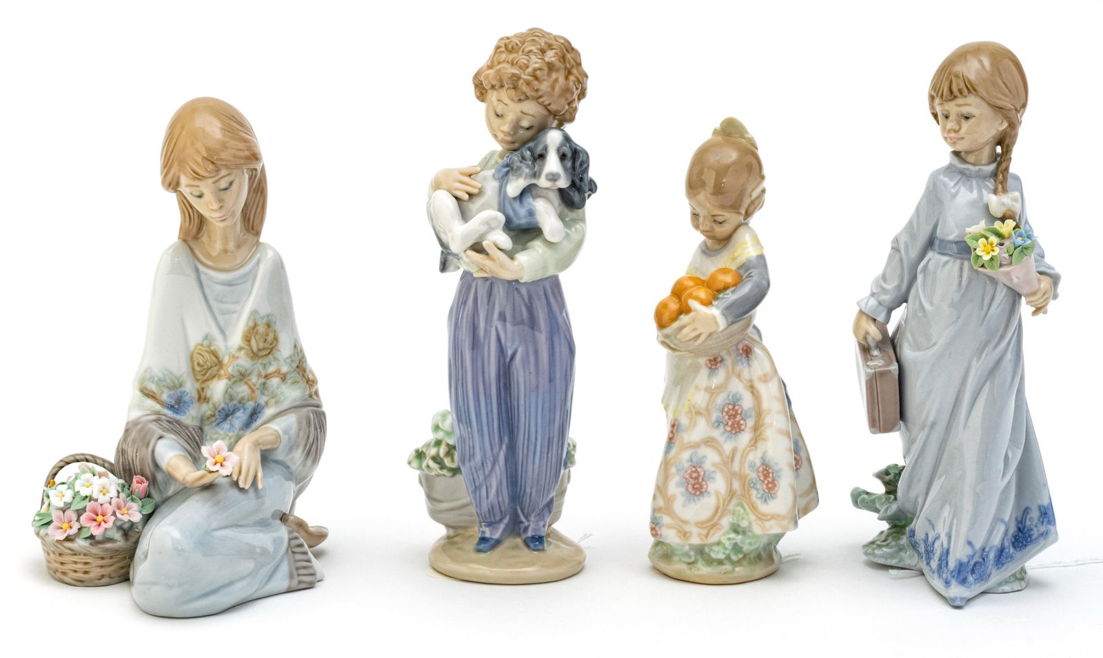 LLADRO PORCELAIN FIGURES, 3 H 6" - 8" (1 of 4)