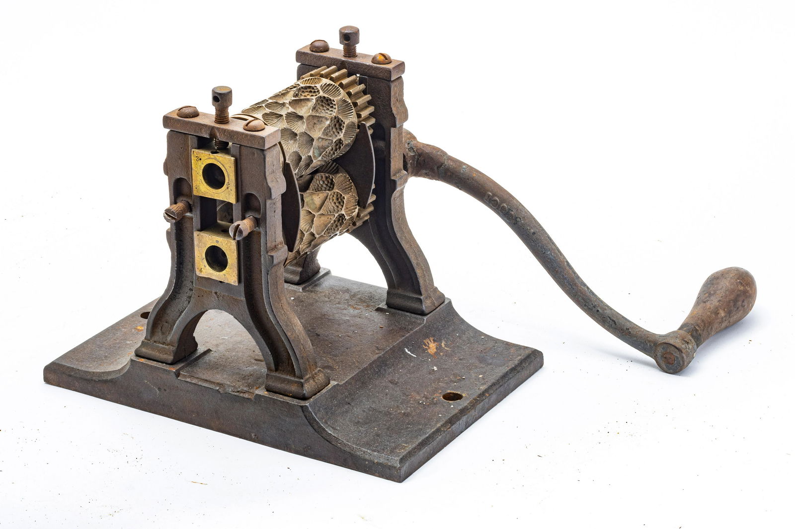 ANTIQUE IRON DROP CANDY PRESS, H 9", W 9", D 11" (1 of 2)