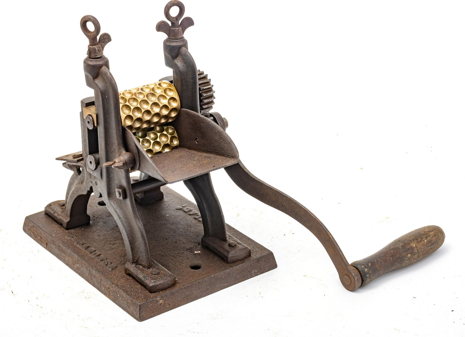 ANTIQUE IRON DROP CANDY PRESS, H 12", W 8.5", D 11" (1 of 2)