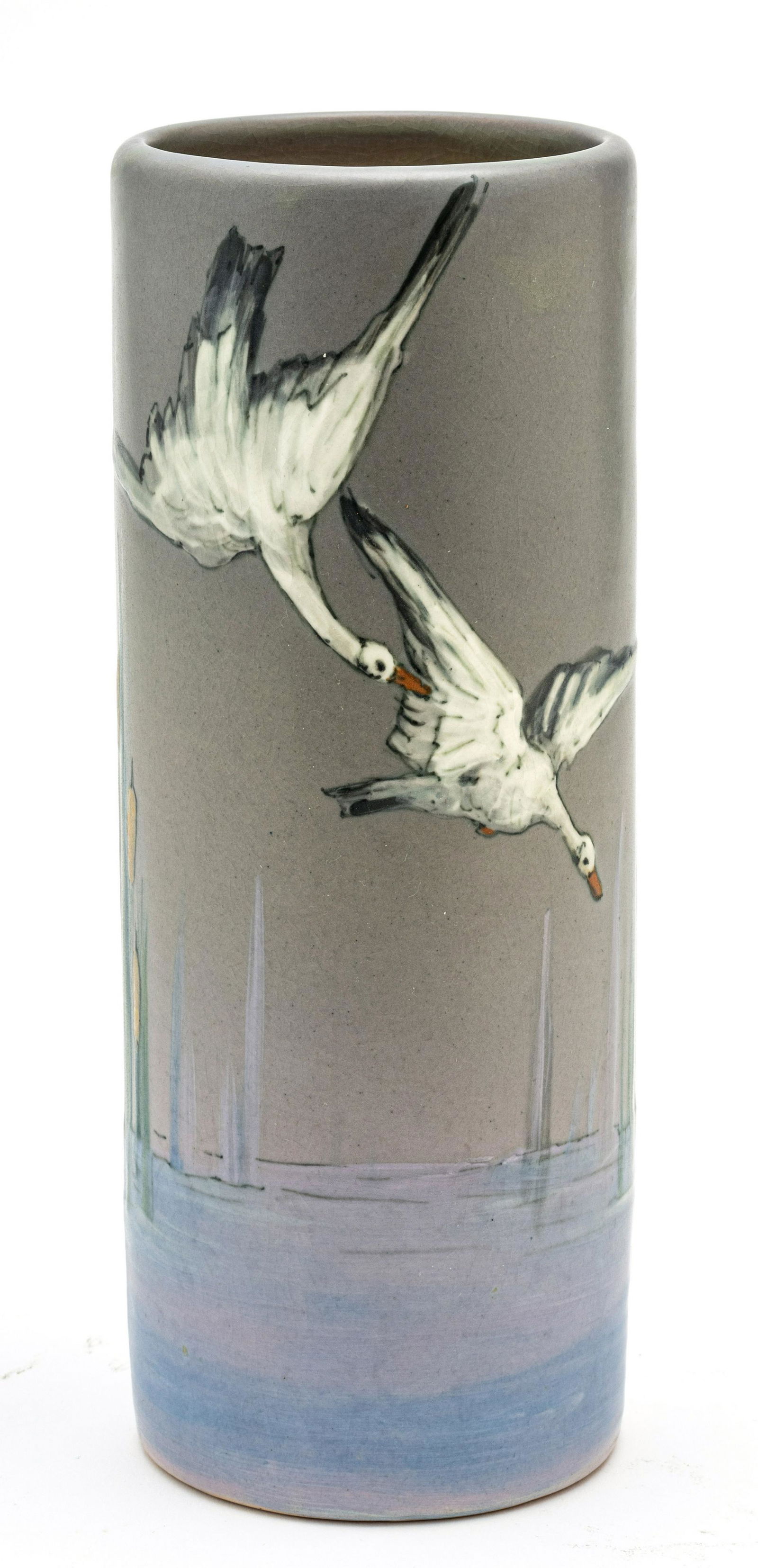 HESTER PILLSBURY, WELLER POTTERY VASE, C. 1920, H 8.5", (1 of 5)