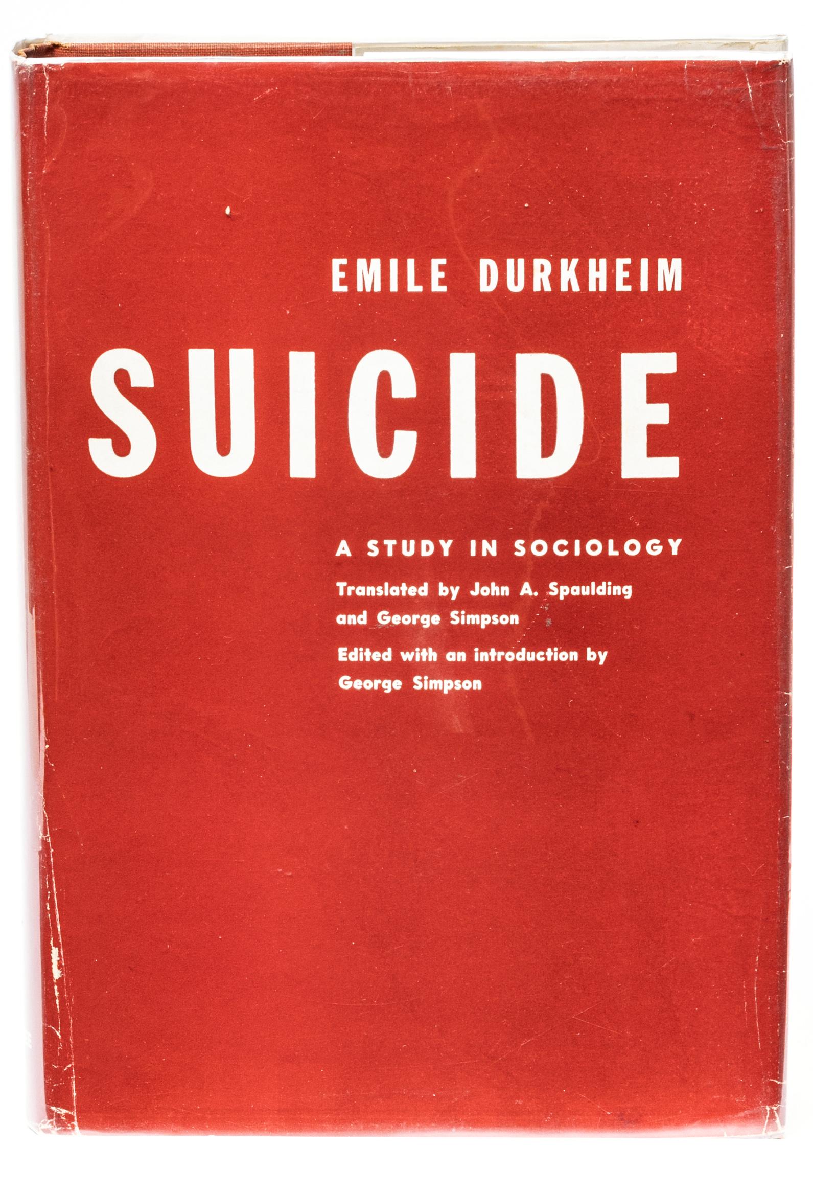 EMILE DURKHEIM (FRENCH, 1858-1917) FIRST EDITION, (1 of 5)