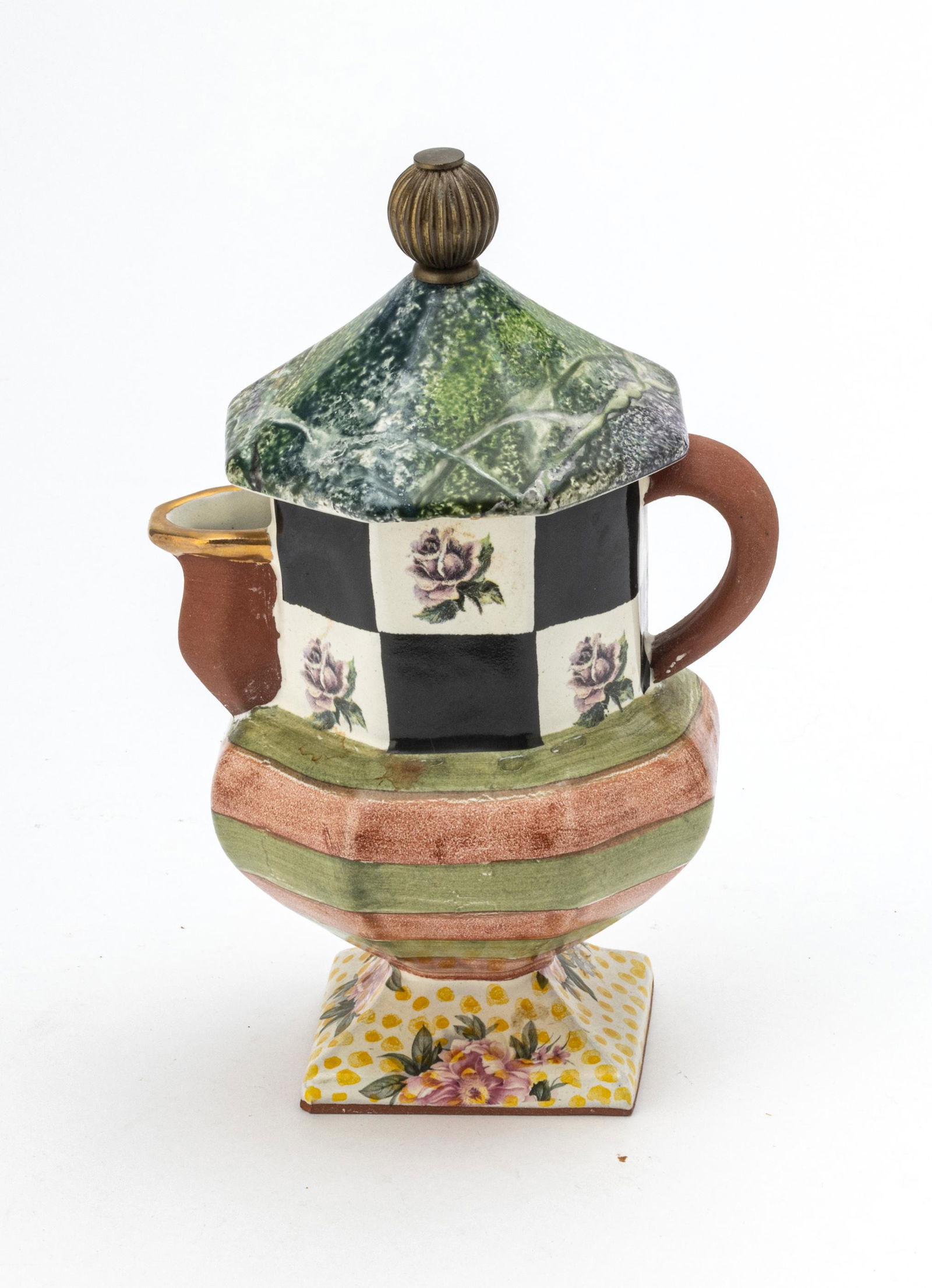 MACKENZIE-CHILDS BLACK TORQUAY HERB & URCHIN (1 of 3)