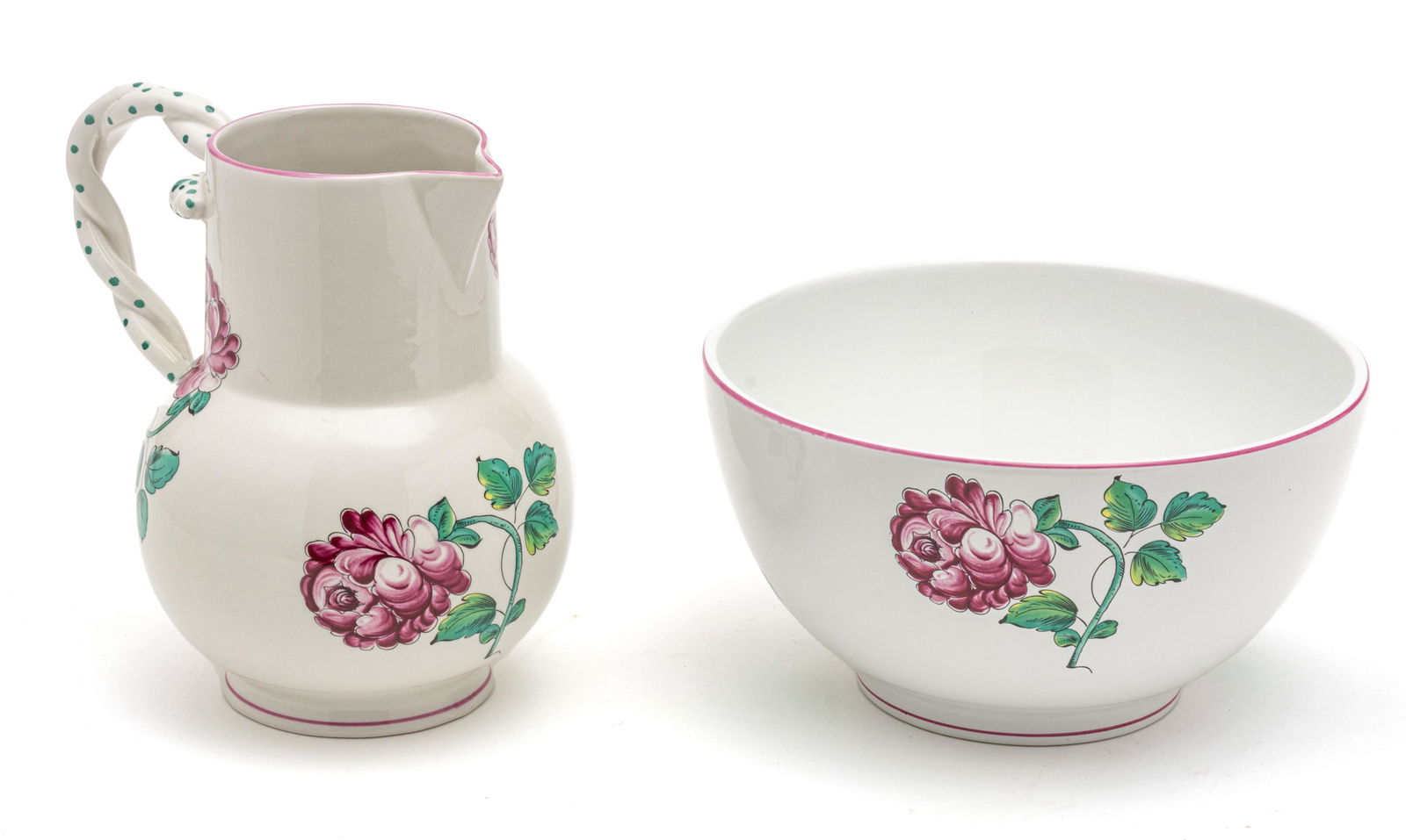 TIFFANY & CO. (PORTUGAL) 'STRASBOURG FLOWERS' PITCHER & (1 of 4)