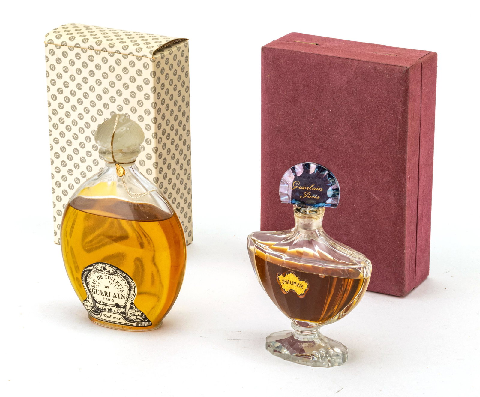 SHALIMAR  PERFUME BOTTLES IN ORIGINAL BOXES PAIR (1 of 3)