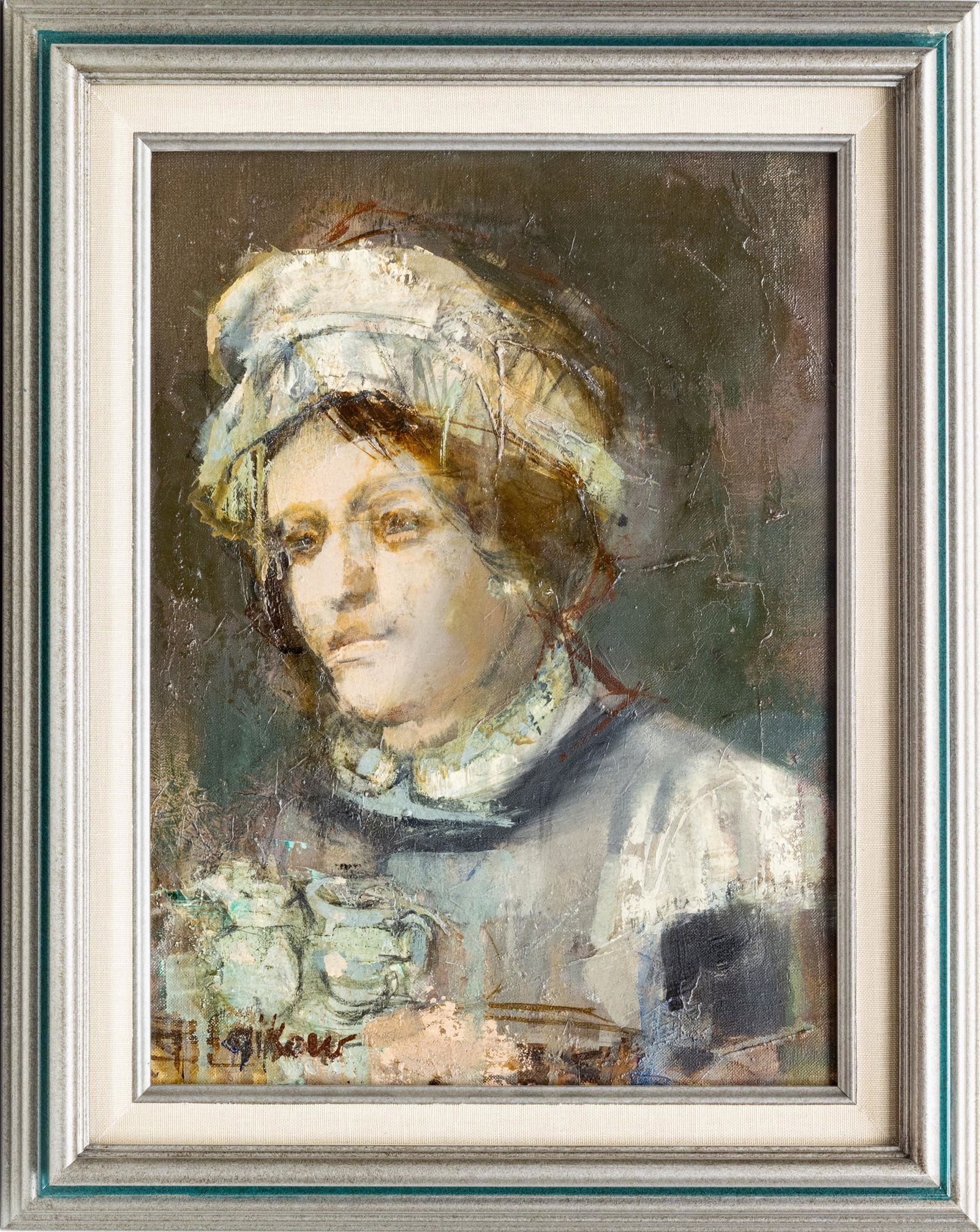 RUTH GIKOW, (AMERICAN, 1915-1982) OIL ON CANVAS, H (1 of 3)