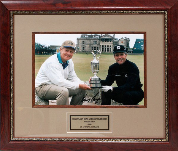 JACK NICKLAUS AND GARY PLAYER, 2000 H 14" W 10": JACK NICKLAUS AND GARY PLAYER, 2000, H 14", W 10":British Open 2000.