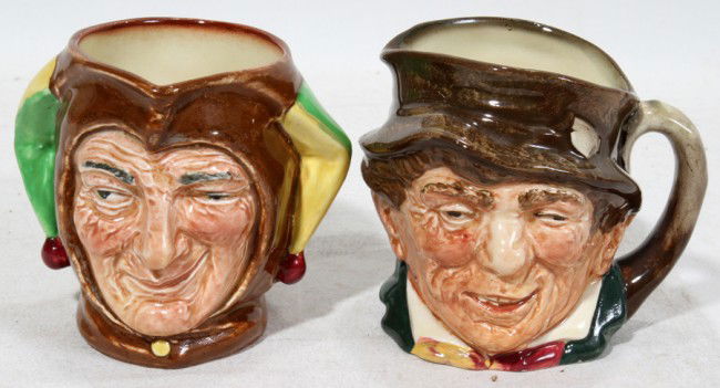 ROYAL DOULTON MUGS, TWO PADDY, JESTER H 3": ROYAL DOULTON MUGS, TWO PADDY, JESTER H 3":Both "A" markings.