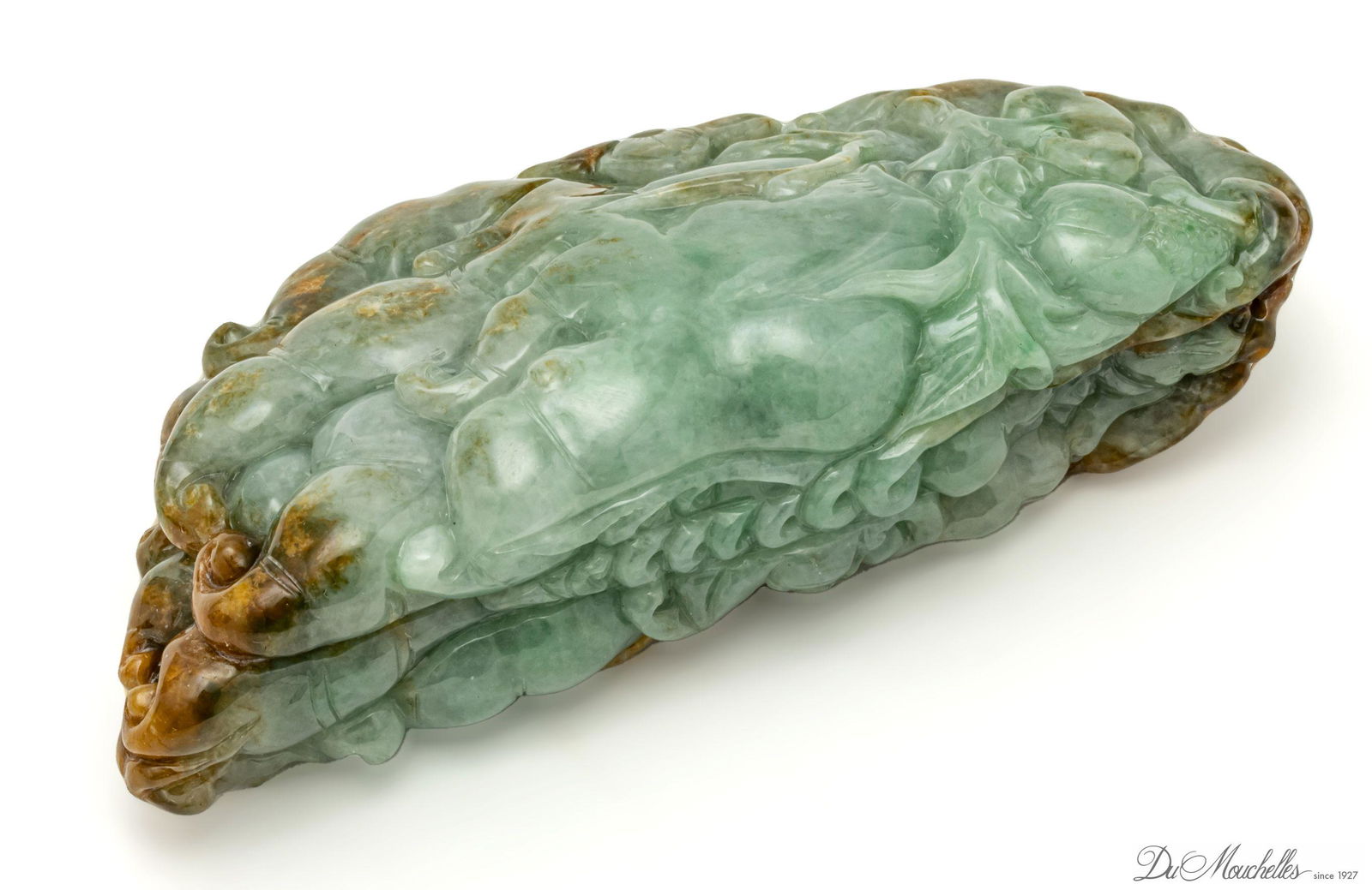 CHINESE JADEITE SCULPTURE, L 4.5" (1 of 4)