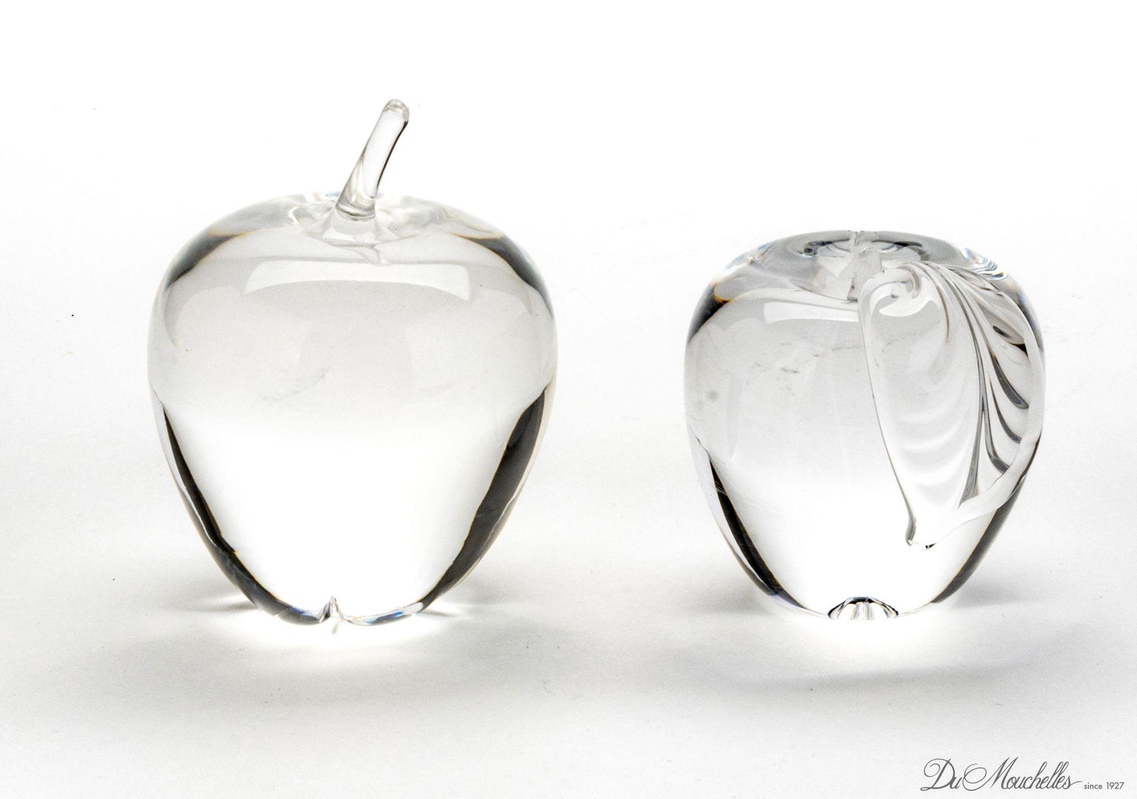 STEUBEN CRYSTAL APPLES,  2 H 2 3/4", 3" (1 of 4)