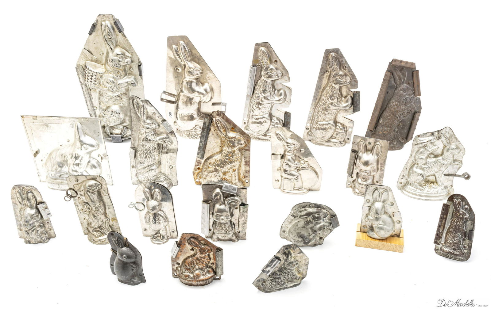 EASTER BUNNY CHOCOLATE MOLDS, 21 PCS, H 4"-12" (1 of 2)