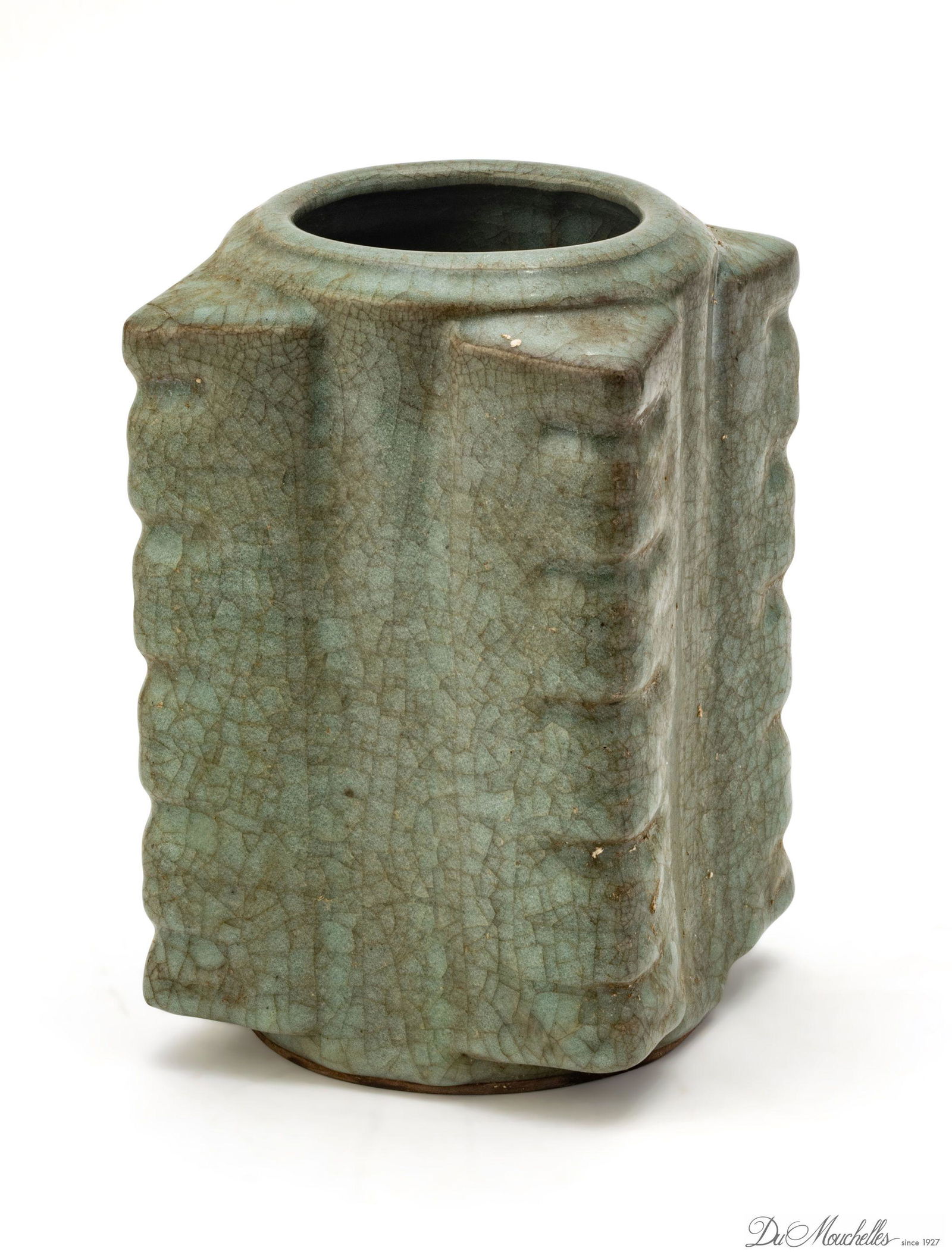 CHINESE GE-WARE VASE, H 7.5", W 4.5" (1 of 4)