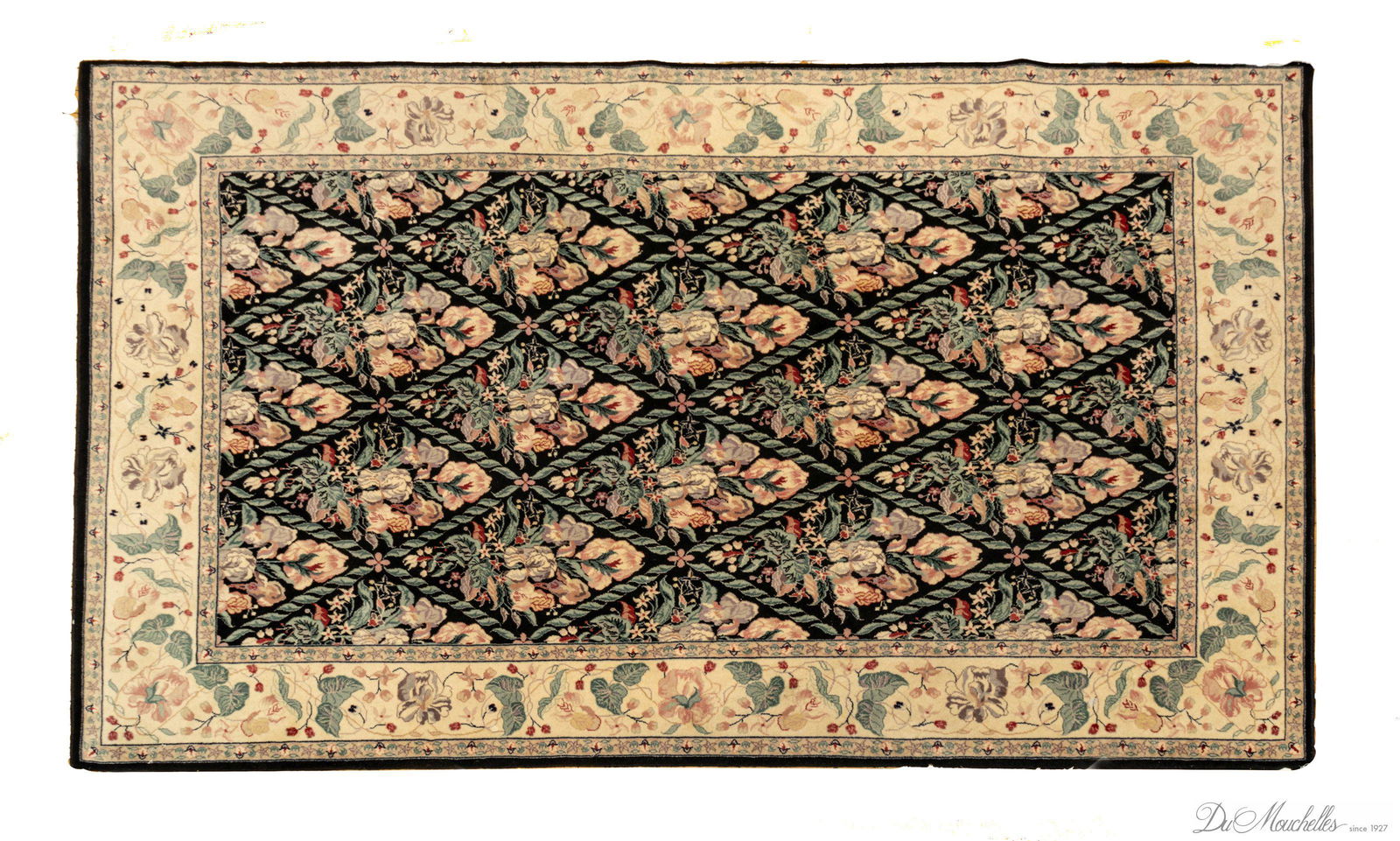 INDIAN WOOL RUG, 20TH C., W 5' 10", L 9' (1 of 2)