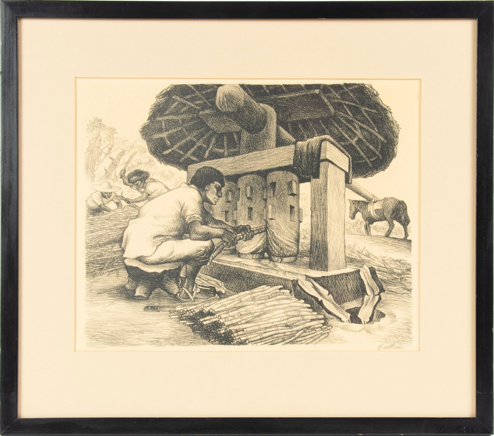 ALBERTO BELTRAN, MEXICO  LITHOGRAPH C 1930 H 11" W 14" (1 of 4)