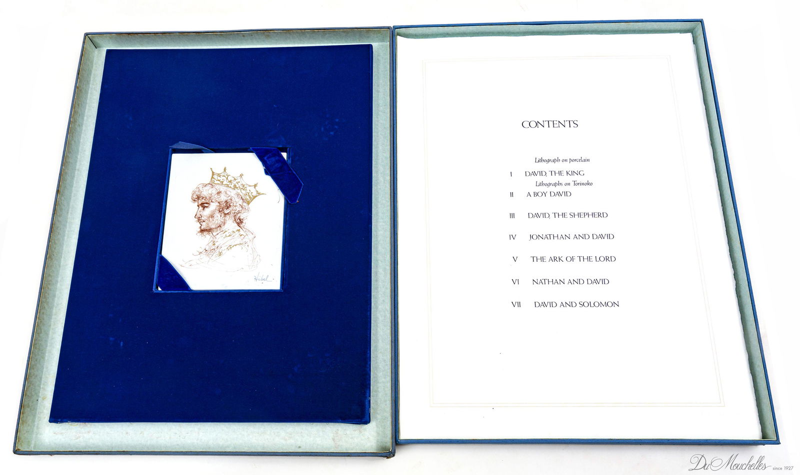 EDNA HIBEL 'DAVID SUITE' PORTFOLIO, 1978, 4 PRINTS + PLAQUE (1 of 10)