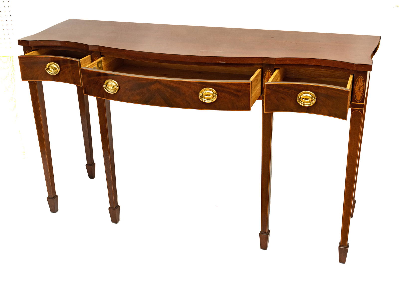 BAKER 'HISTORIC CHARLSTON' MAHOGANY SIDEBOARD, H 35", W 59" (1 of 5)